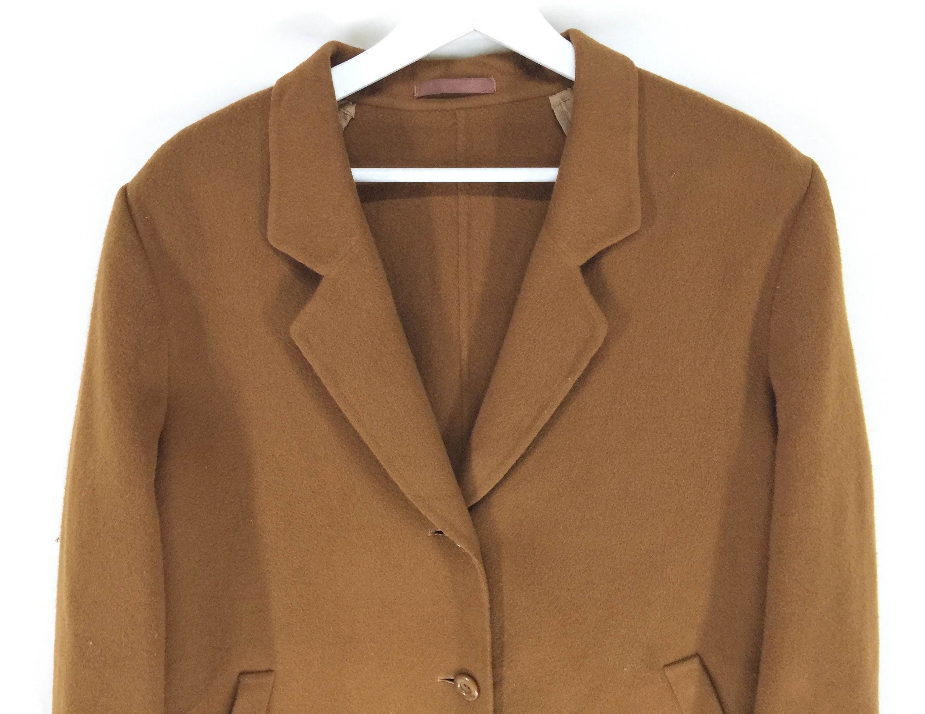 Burberry × Burberry Prorsum × Designer Burberrys brown plain minimalist light coat Size US M / EU 48-50 / 2 - 4 Thumbnail