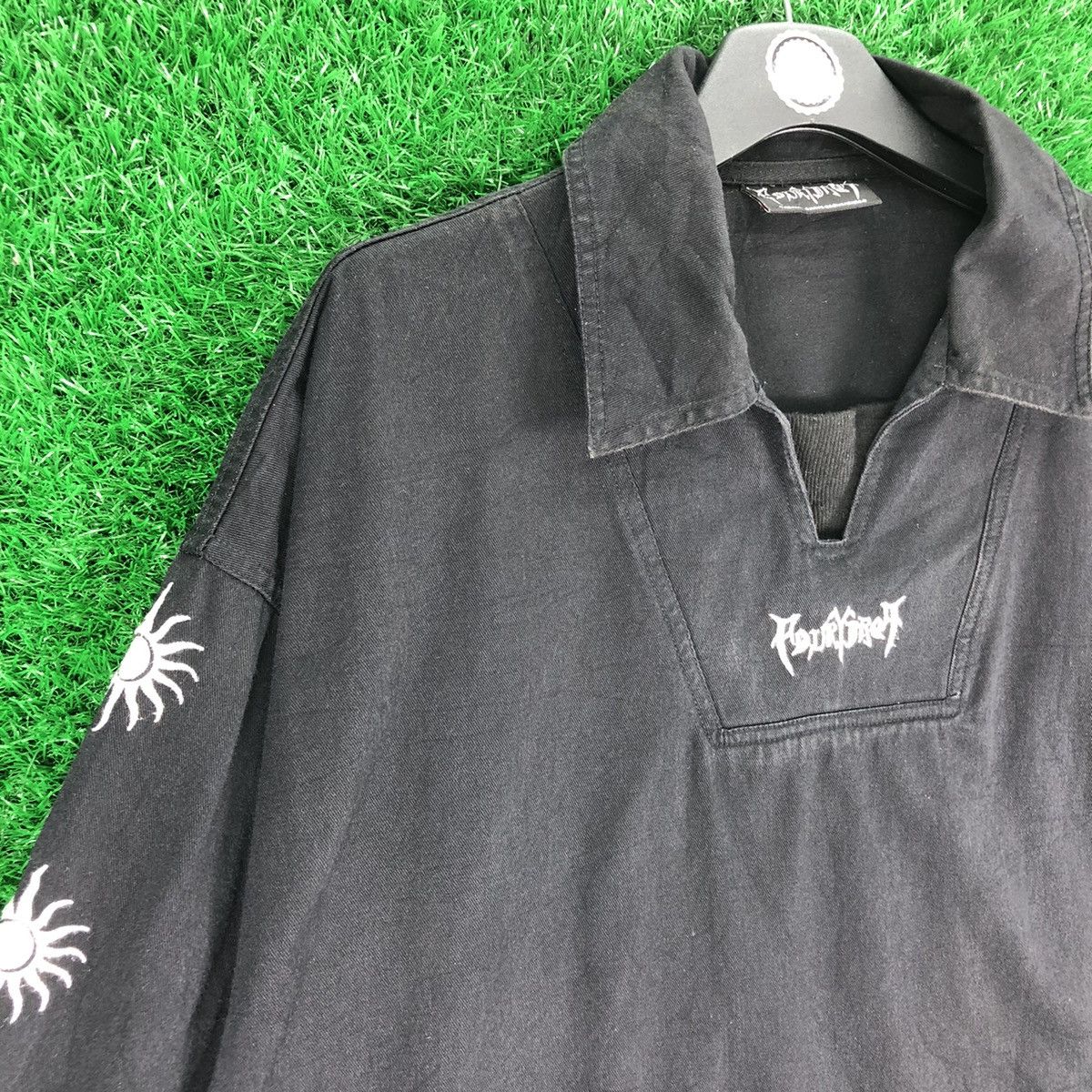 Japanese Brand Fourforty Embroidered Pullover Sweater Size US XL / EU 56 / 4 - 2 Thumbnail