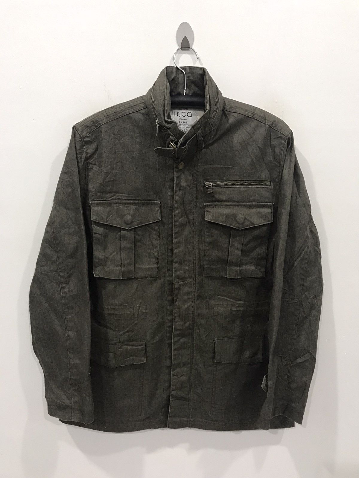 Japanese Brand IKKA Japan M65 Design HBT Fabric Multipockets Jacket Size US L / EU 52-54 / 3 - 3 Thumbnail