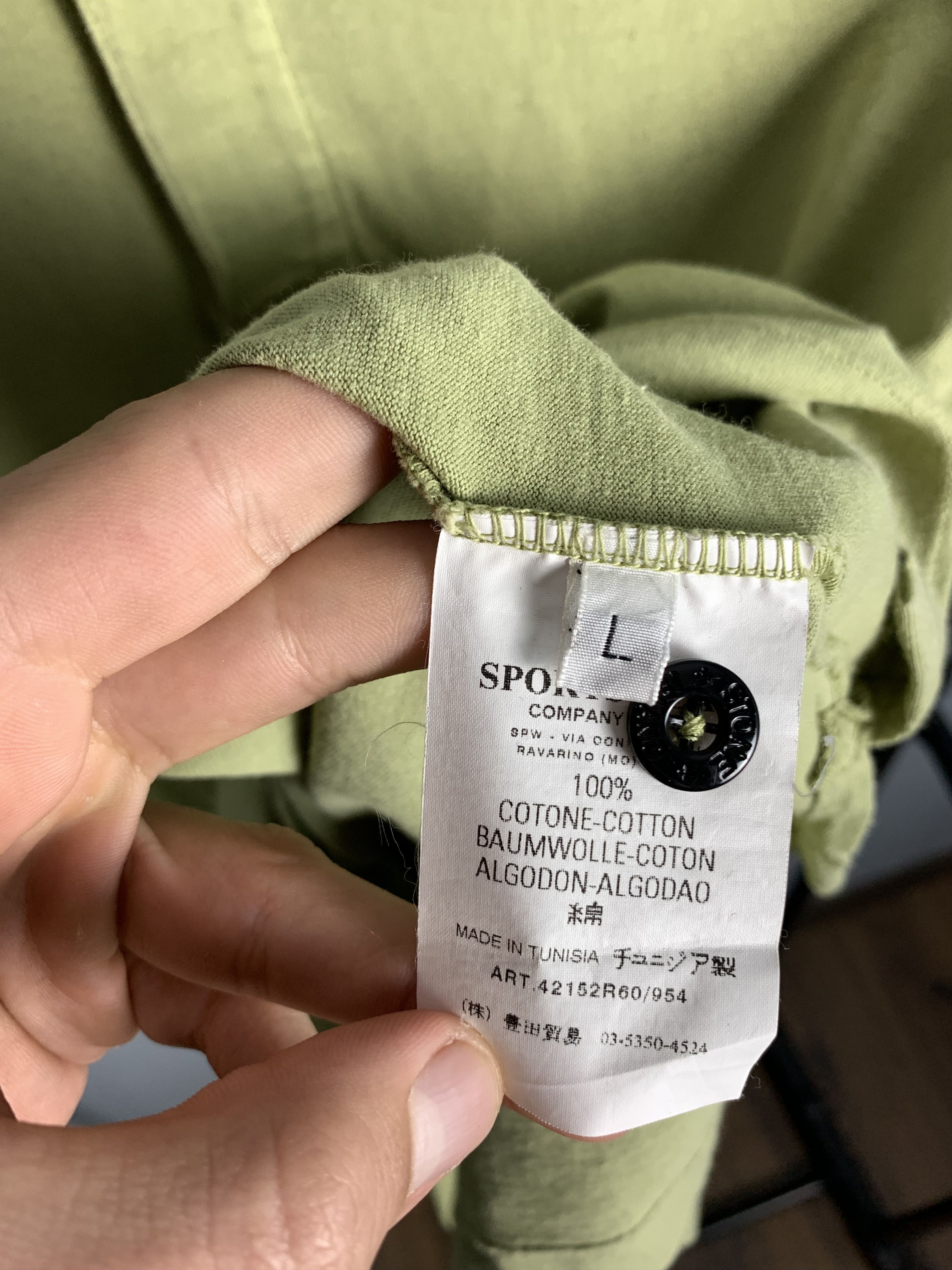 Massimo Osti × Stone Island × Vintage Stone Island Vintage Mens Polo Shirt Size US L / EU 52-54 / 3 - 4 Thumbnail