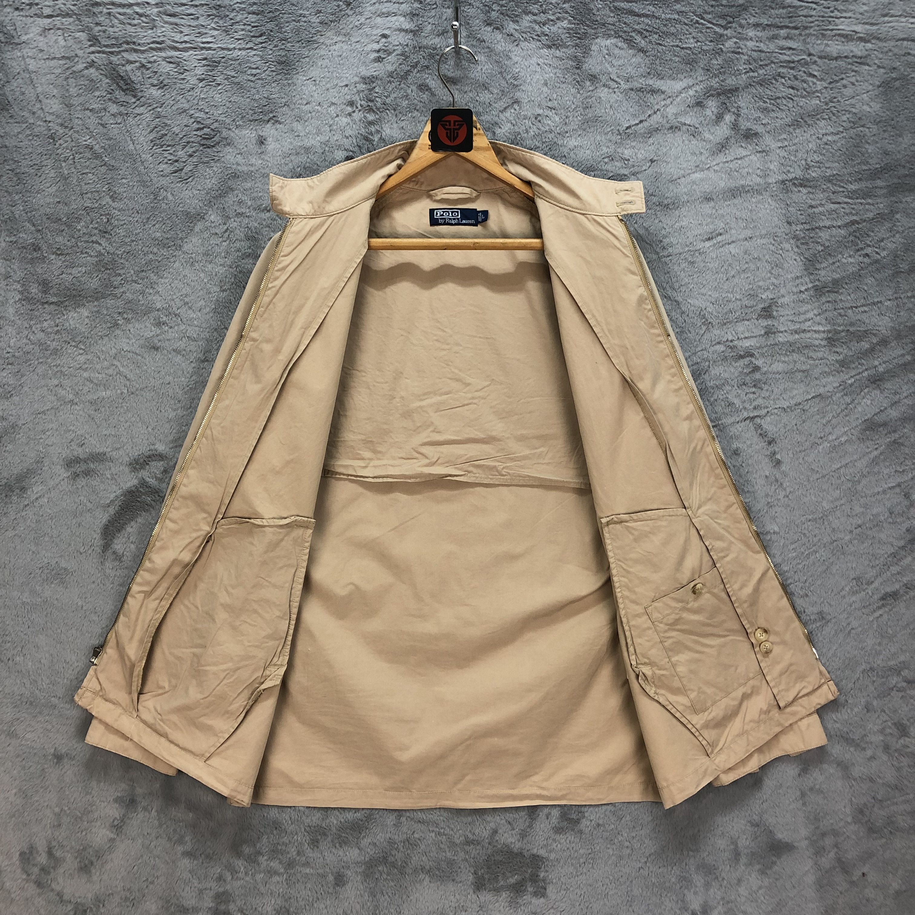 Polo Ralph Lauren 90's POLO RALPH LAUREN BEIGE JACKET #6165-51 Size US L / EU 52-54 / 3 - 7 Thumbnail
