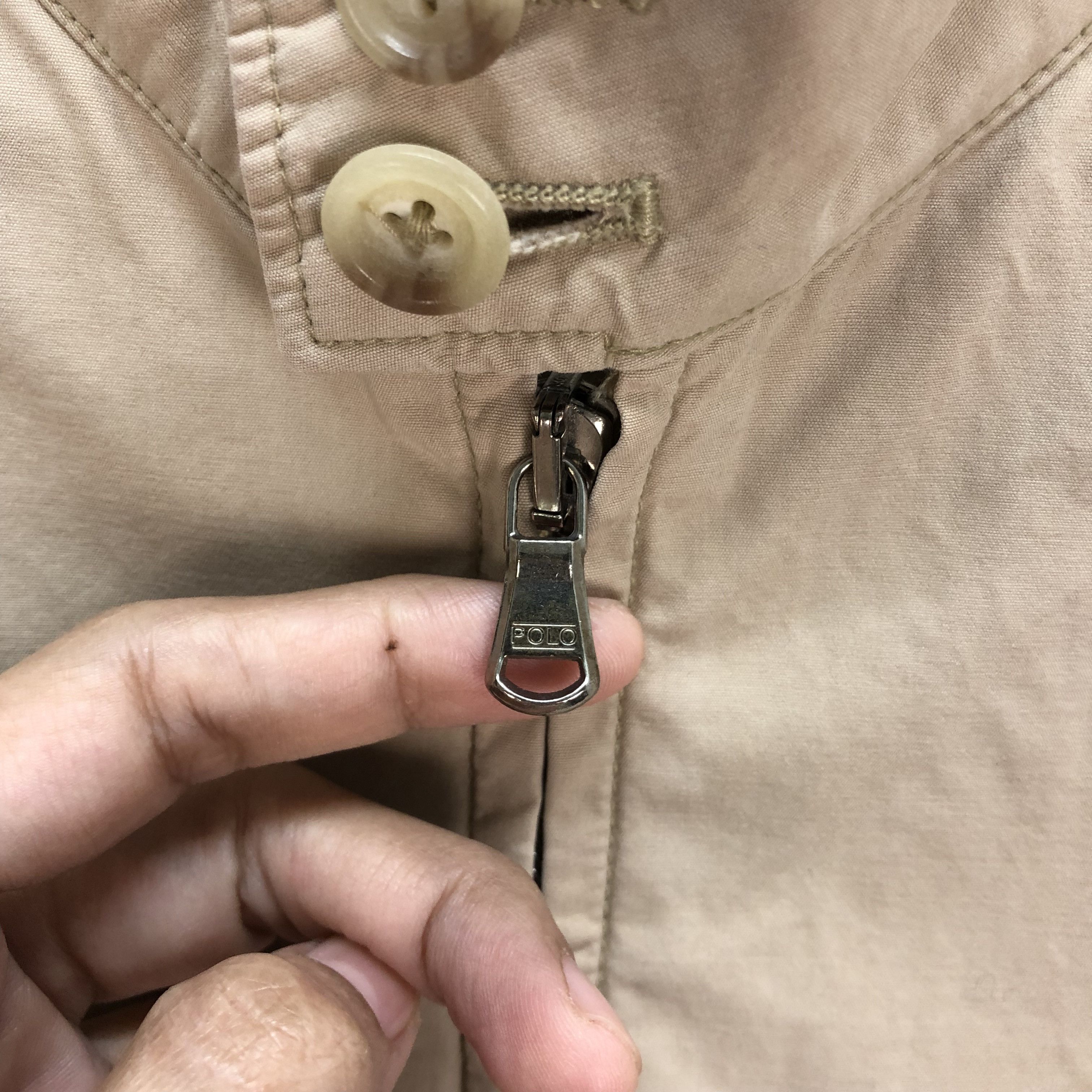 Polo Ralph Lauren 90's POLO RALPH LAUREN BEIGE JACKET #6165-51 Size US L / EU 52-54 / 3 - 3 Thumbnail