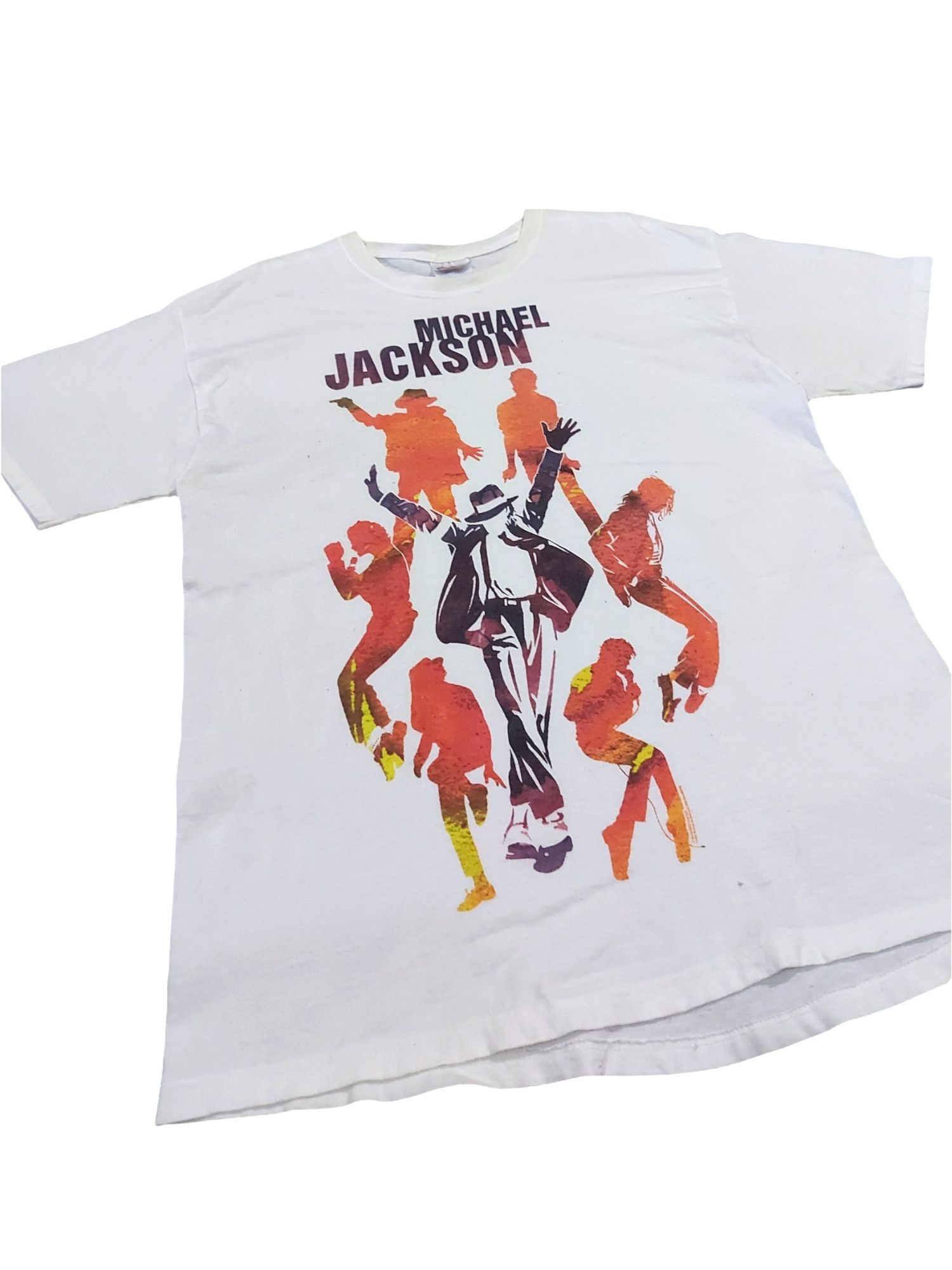 Band Tees × Hanes × Michael Jackson RARE! VTG Y2K MICHAEL JACKSON KING OF POP Size US L / EU 52-54 / 3 - 4 Thumbnail