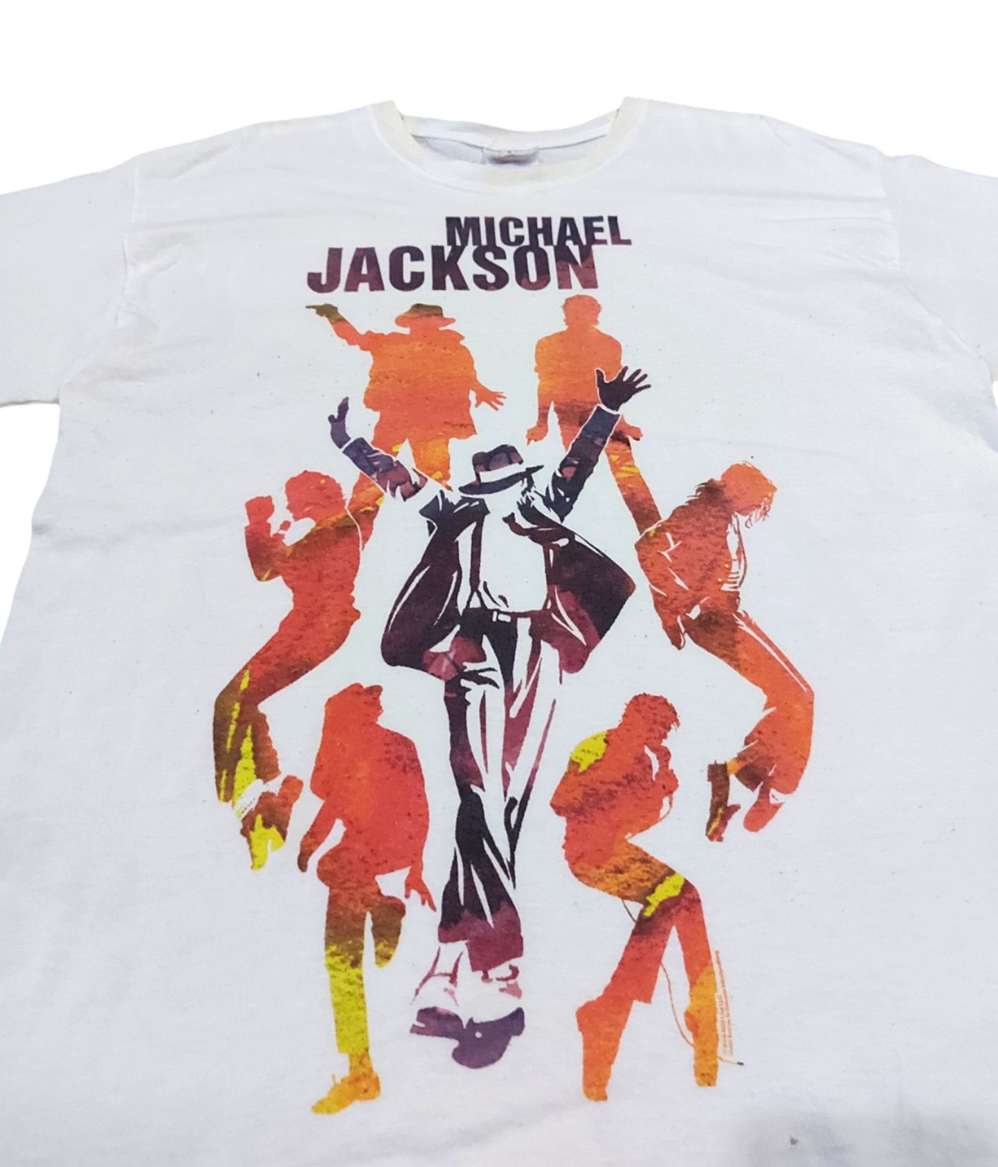 Band Tees × Hanes × Michael Jackson RARE! VTG Y2K MICHAEL JACKSON KING OF POP Size US L / EU 52-54 / 3 - 5 Thumbnail
