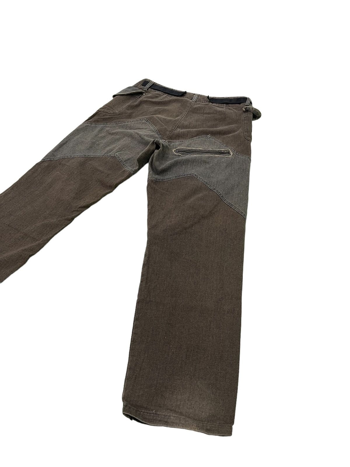 Japanese Brand Herringbones Two Tone Censored Sentient Denim Relaxed 39🟦 Size US 33 - 14 Thumbnail