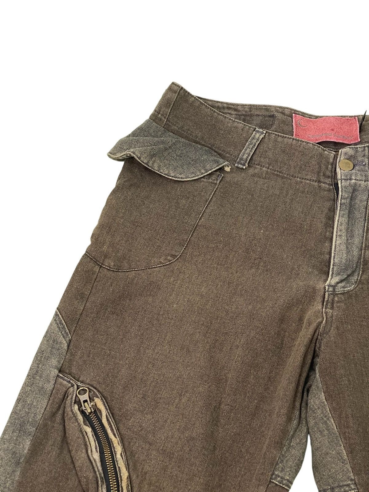 Japanese Brand Herringbones Two Tone Censored Sentient Denim Relaxed 39🟦 Size US 33 - 9 Thumbnail