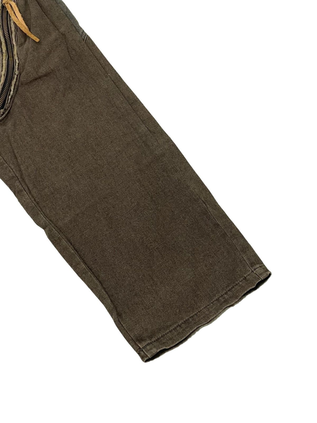 Japanese Brand Herringbones Two Tone Censored Sentient Denim Relaxed 39🟦 Size US 33 - 4 Thumbnail