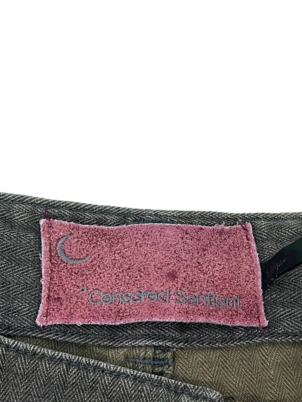 Japanese Brand Herringbones Two Tone Censored Sentient Denim Relaxed 39🟦 Size US 33 - 11 Thumbnail
