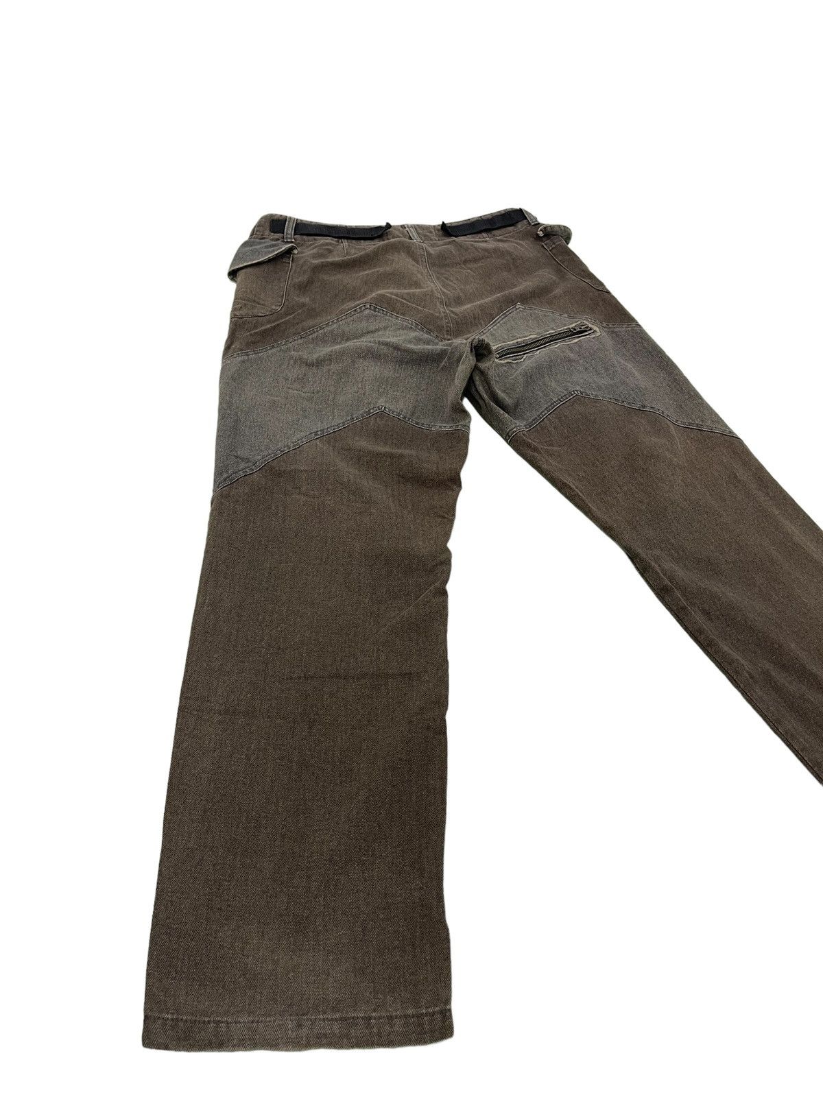 Japanese Brand Herringbones Two Tone Censored Sentient Denim Relaxed 39🟦 Size US 33 - 13 Thumbnail