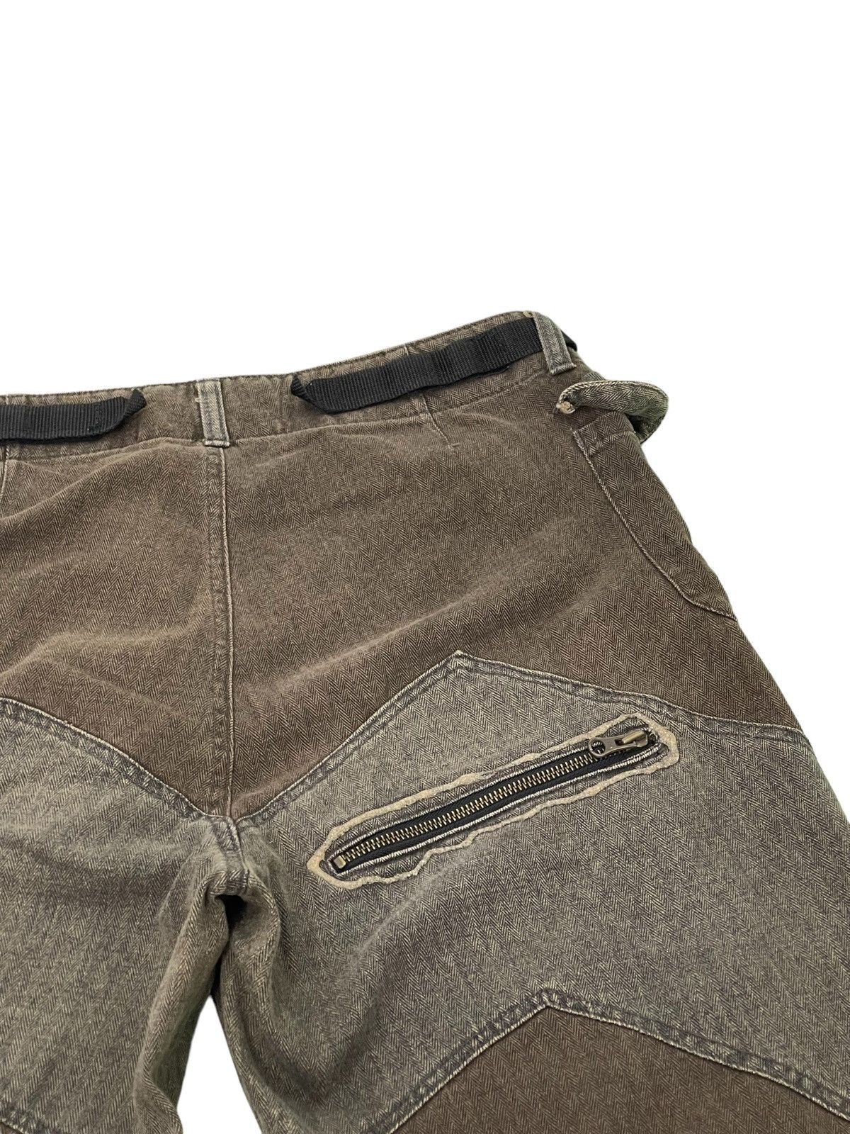 Japanese Brand Herringbones Two Tone Censored Sentient Denim Relaxed 39🟦 Size US 33 - 20 Thumbnail