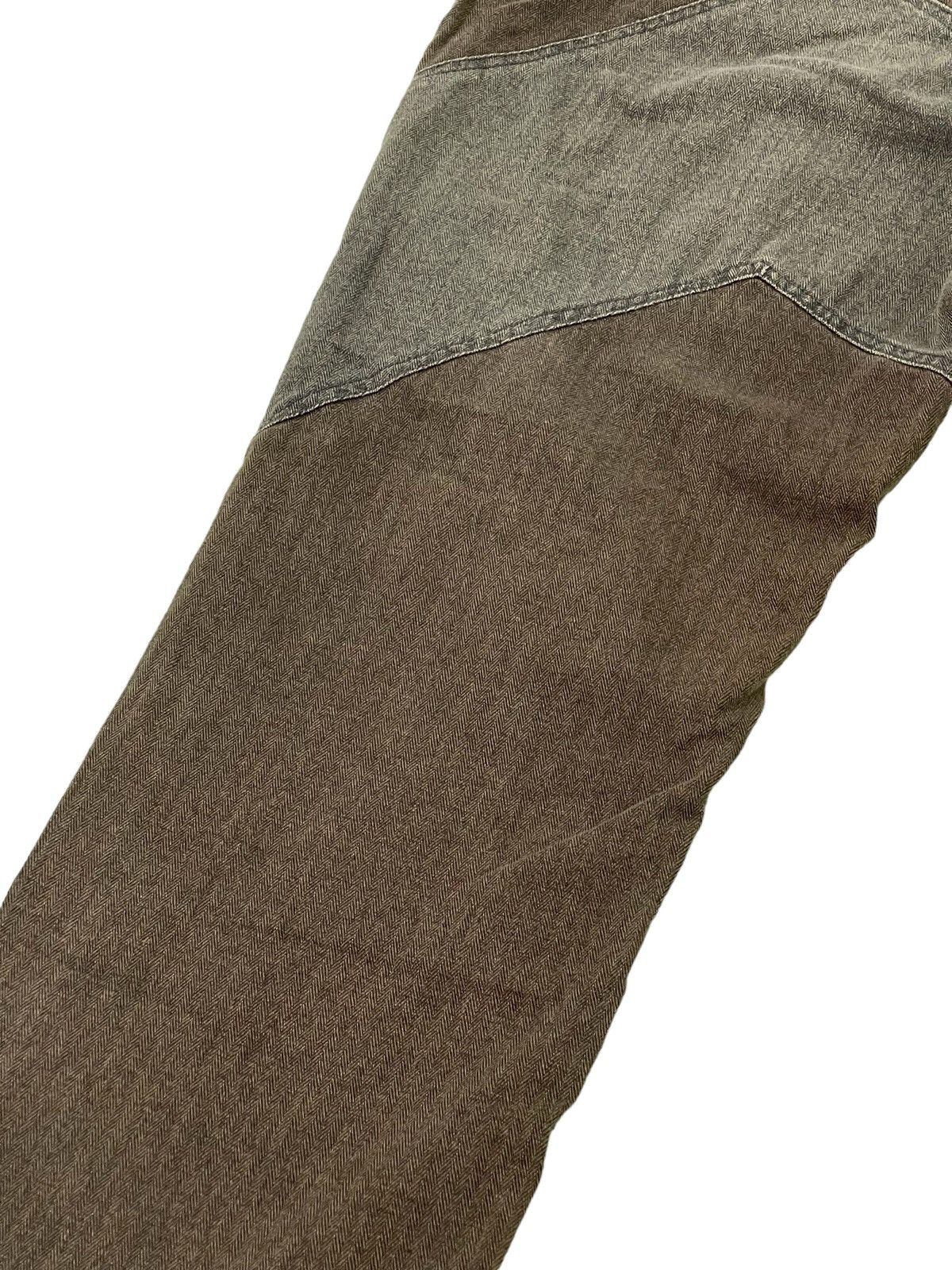 Japanese Brand Herringbones Two Tone Censored Sentient Denim Relaxed 39🟦 Size US 33 - 17 Thumbnail