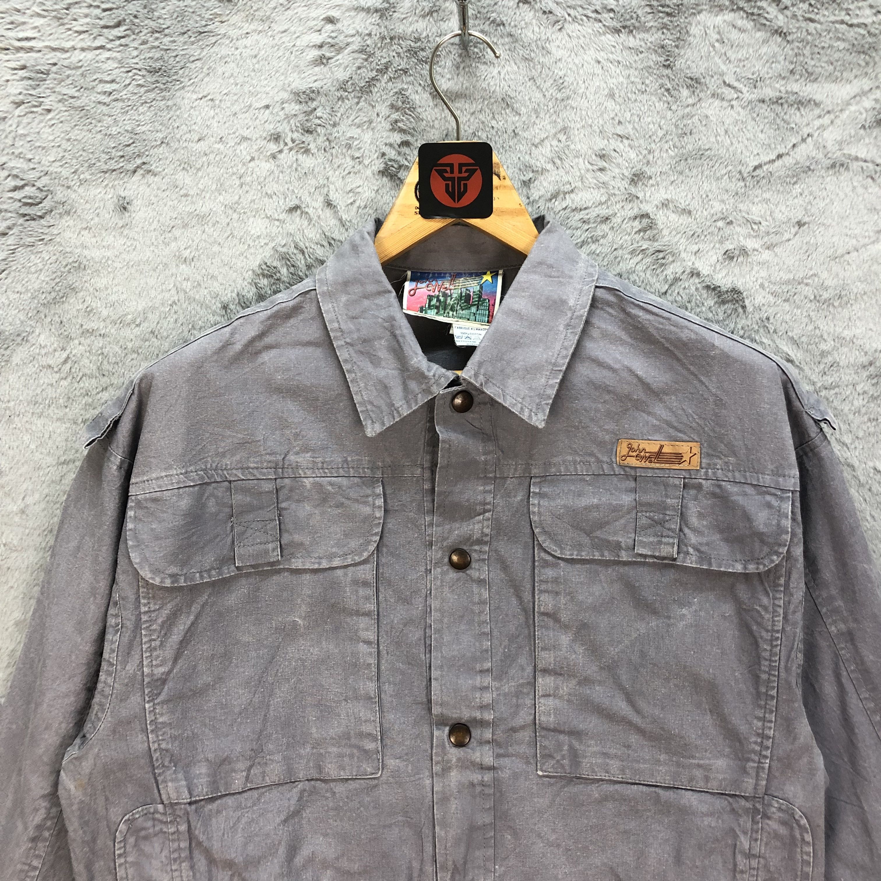 Vintage VINTAGE 90's JOHN WELL WOKR CASUAL JACKET #6172-51 Size US M / EU 48-50 / 2 - 2 Thumbnail
