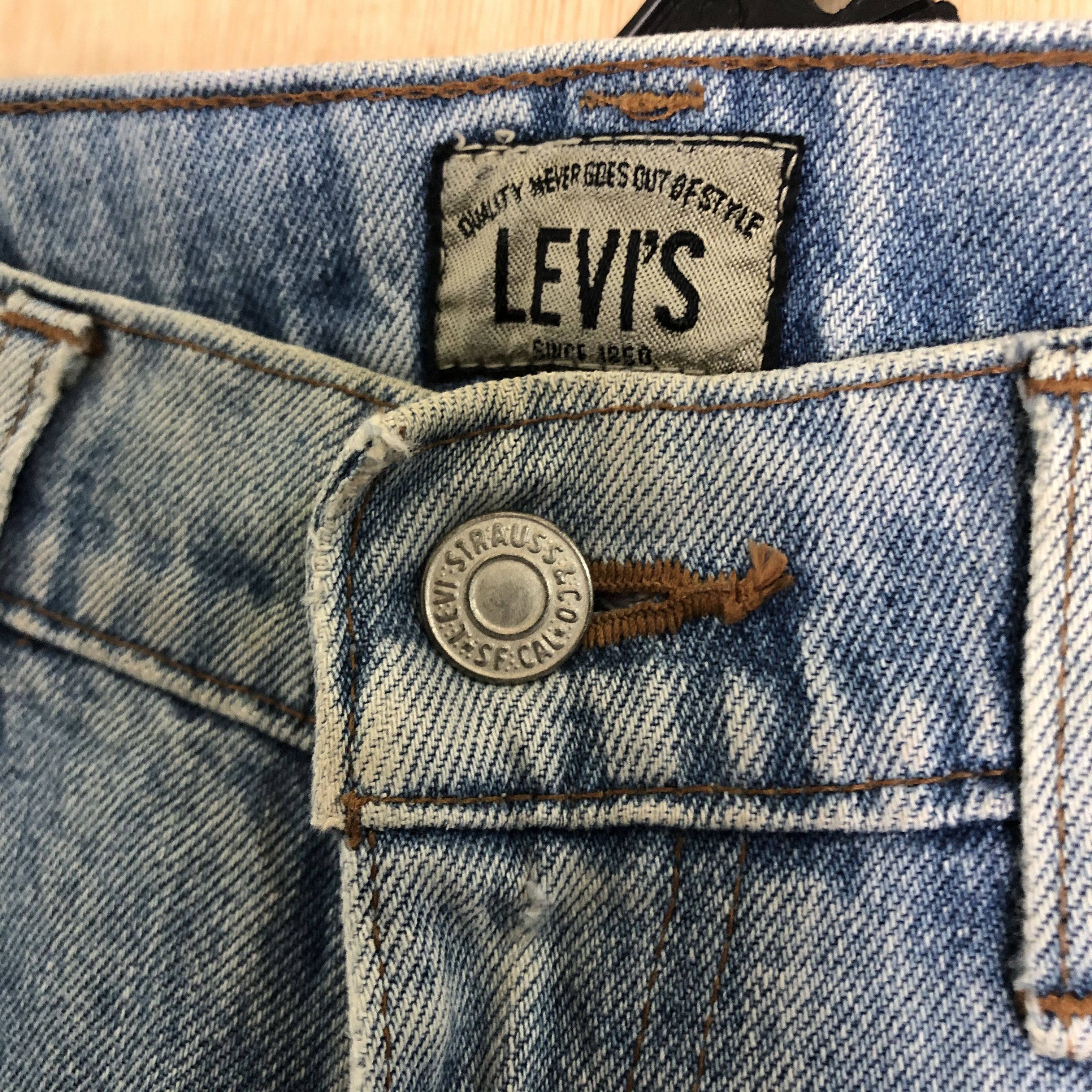 Levi's DLL 636 Levis Vintage big E Blue Denim #c008 Size US 32 / EU 48 - 4 Thumbnail