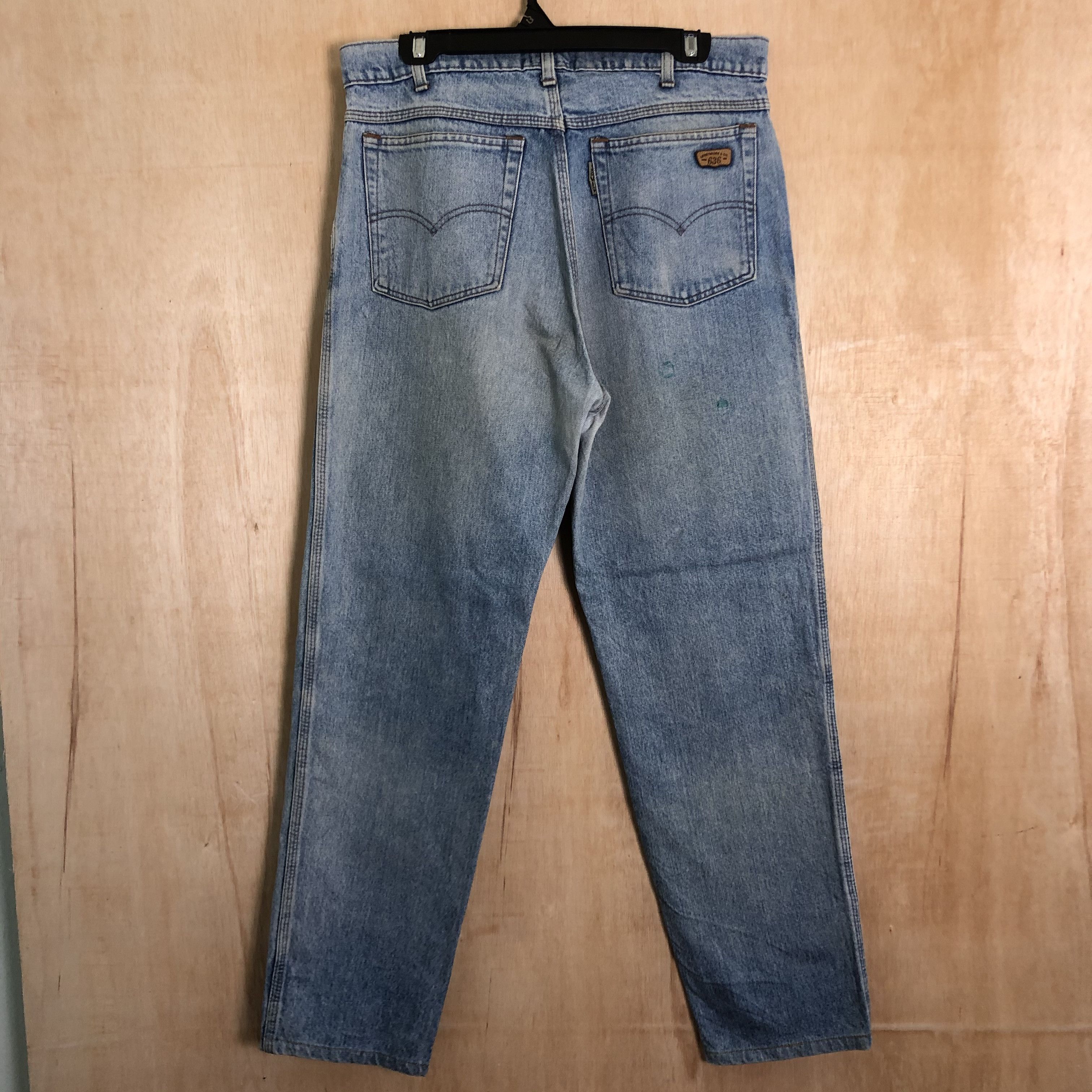 Levi's DLL 636 Levis Vintage big E Blue Denim #c008 Size US 32 / EU 48 - 5 Thumbnail