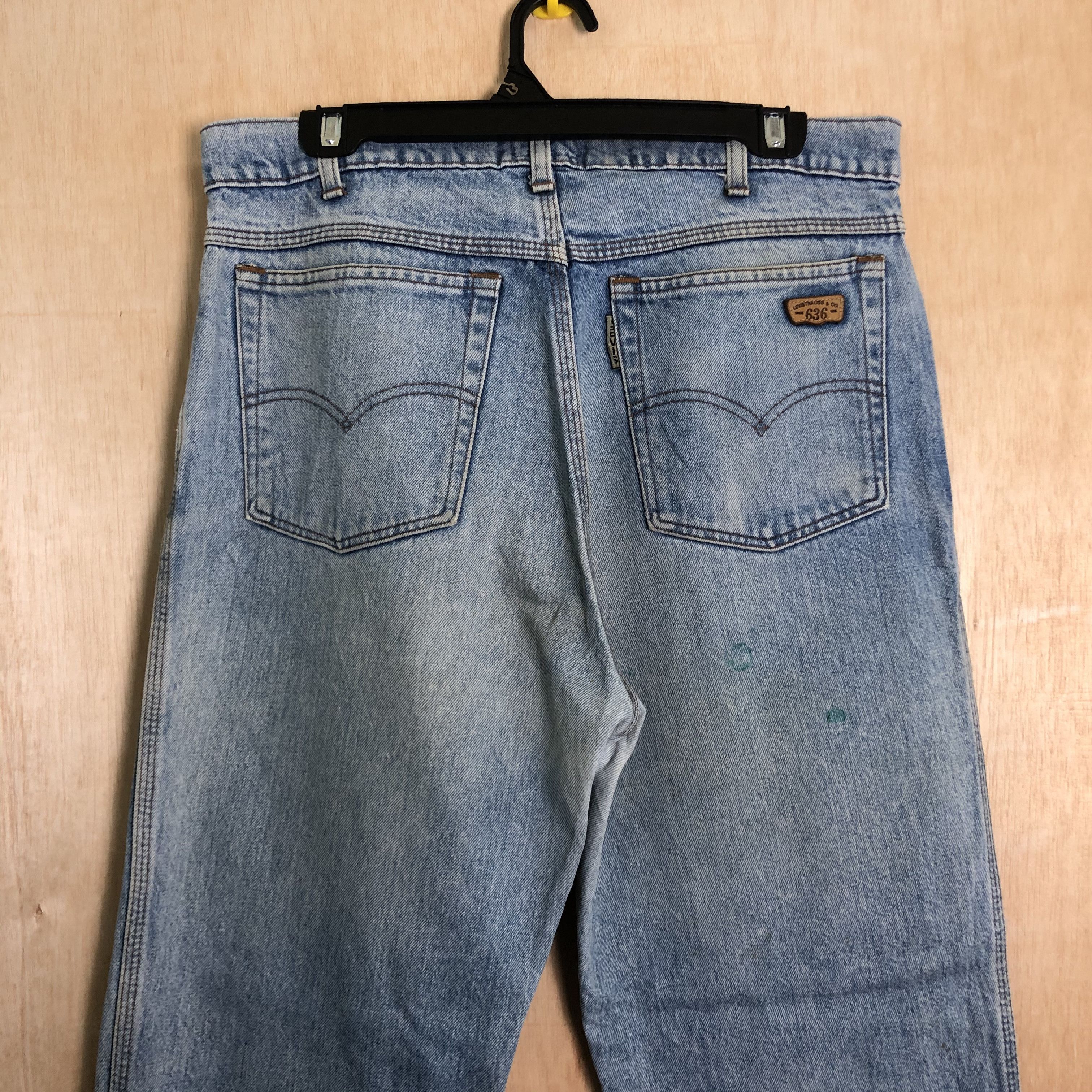 Levi's DLL 636 Levis Vintage big E Blue Denim #c008 Size US 32 / EU 48 - 7 Thumbnail