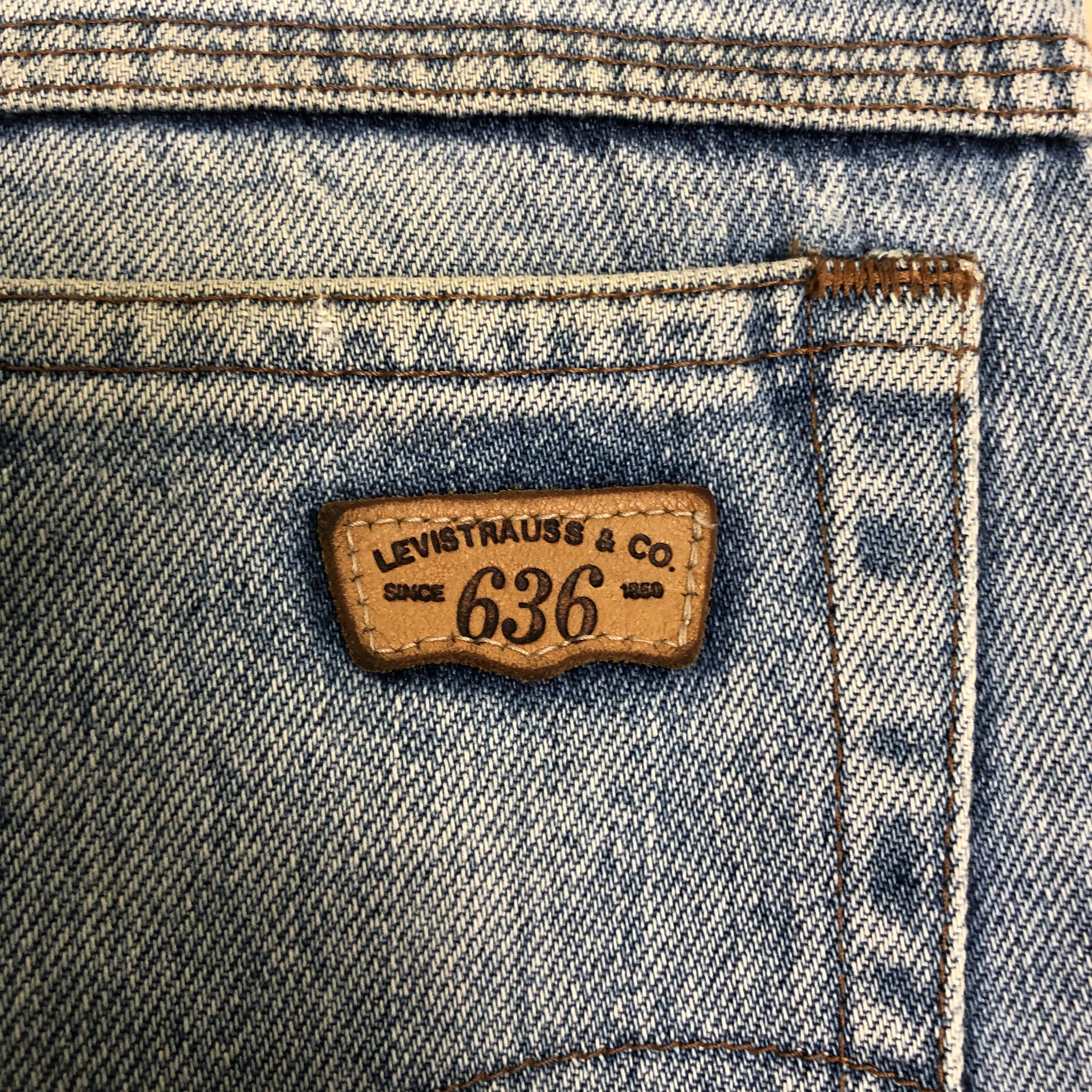 Levi's DLL 636 Levis Vintage big E Blue Denim #c008 Size US 32 / EU 48 - 11 Thumbnail