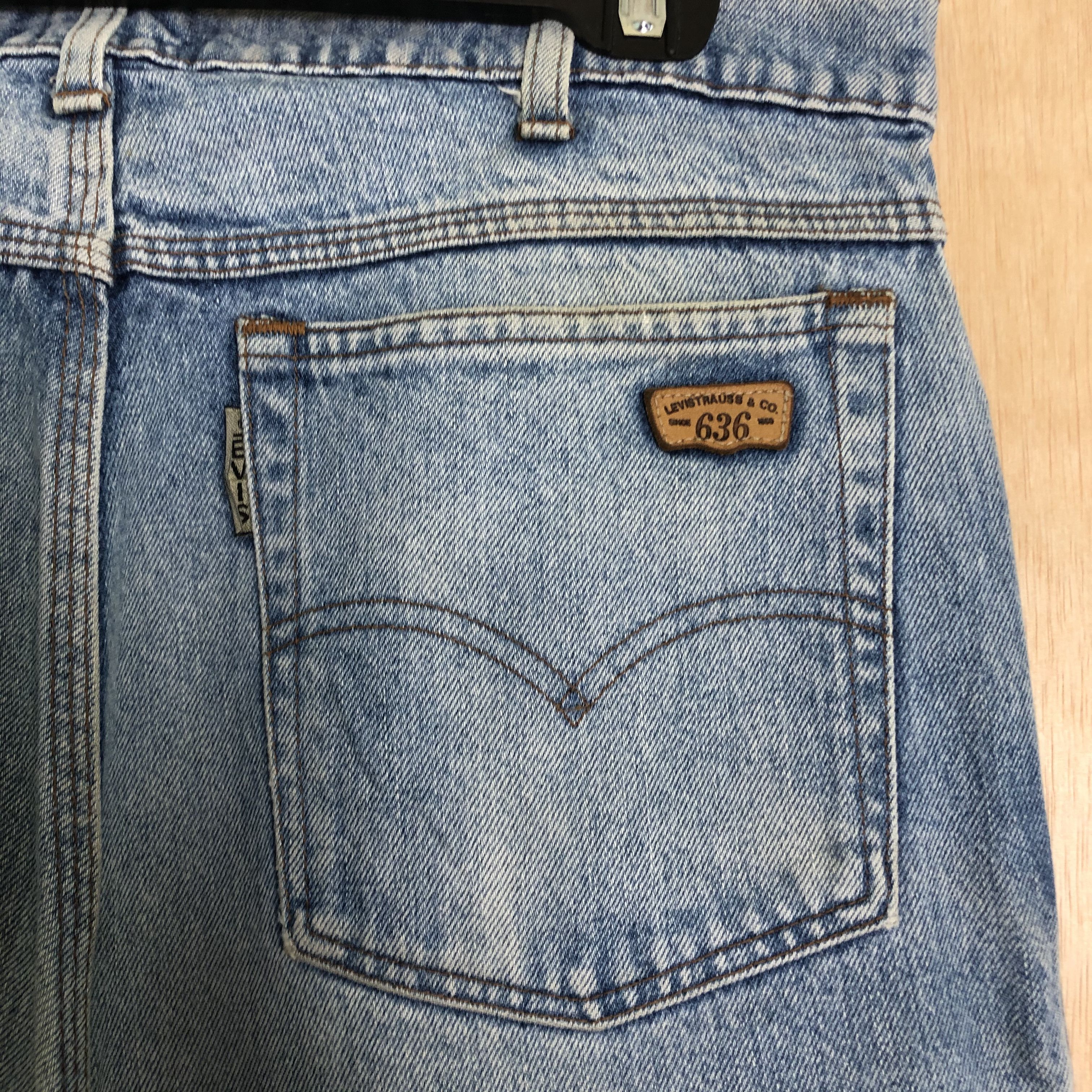 Levi's DLL 636 Levis Vintage big E Blue Denim #c008 Size US 32 / EU 48 - 9 Thumbnail