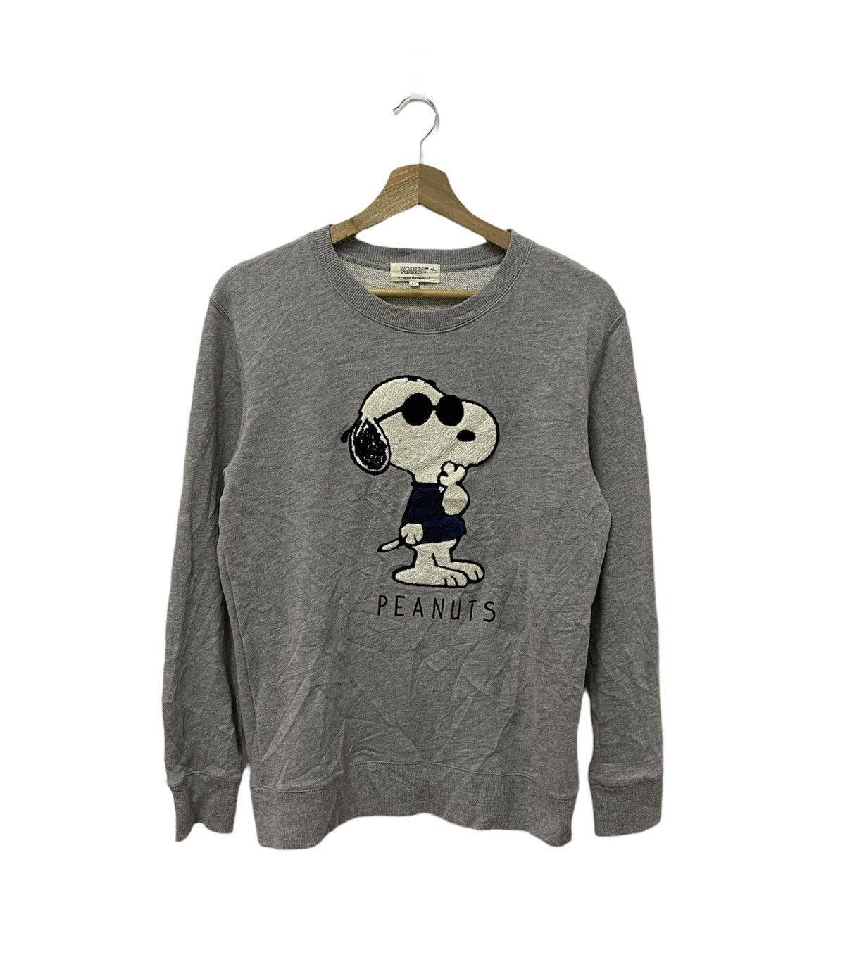 Peanuts × Vintage Vintage Peanuts Big Logo Embroidery Sweatshirt Size US M / EU 48-50 / 2 - 1 Thumbnail