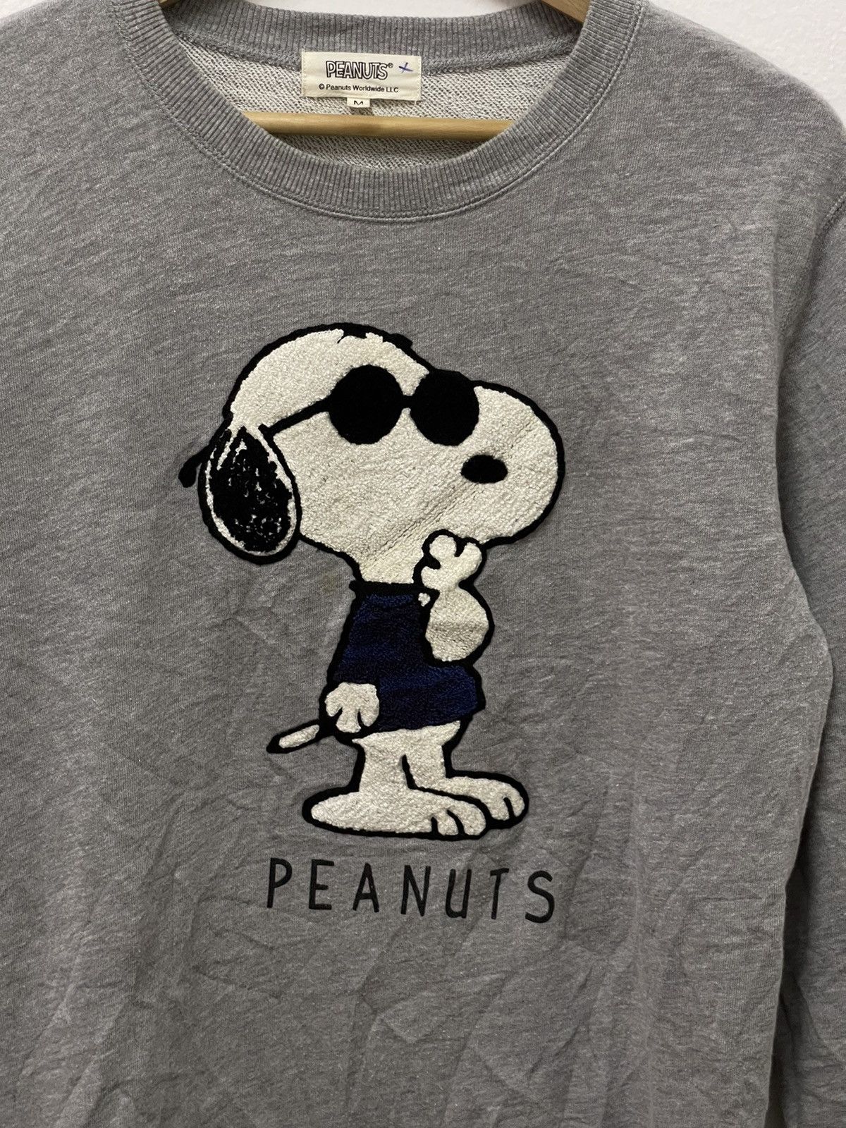 Peanuts × Vintage Vintage Peanuts Big Logo Embroidery Sweatshirt Size US M / EU 48-50 / 2 - 2 Thumbnail