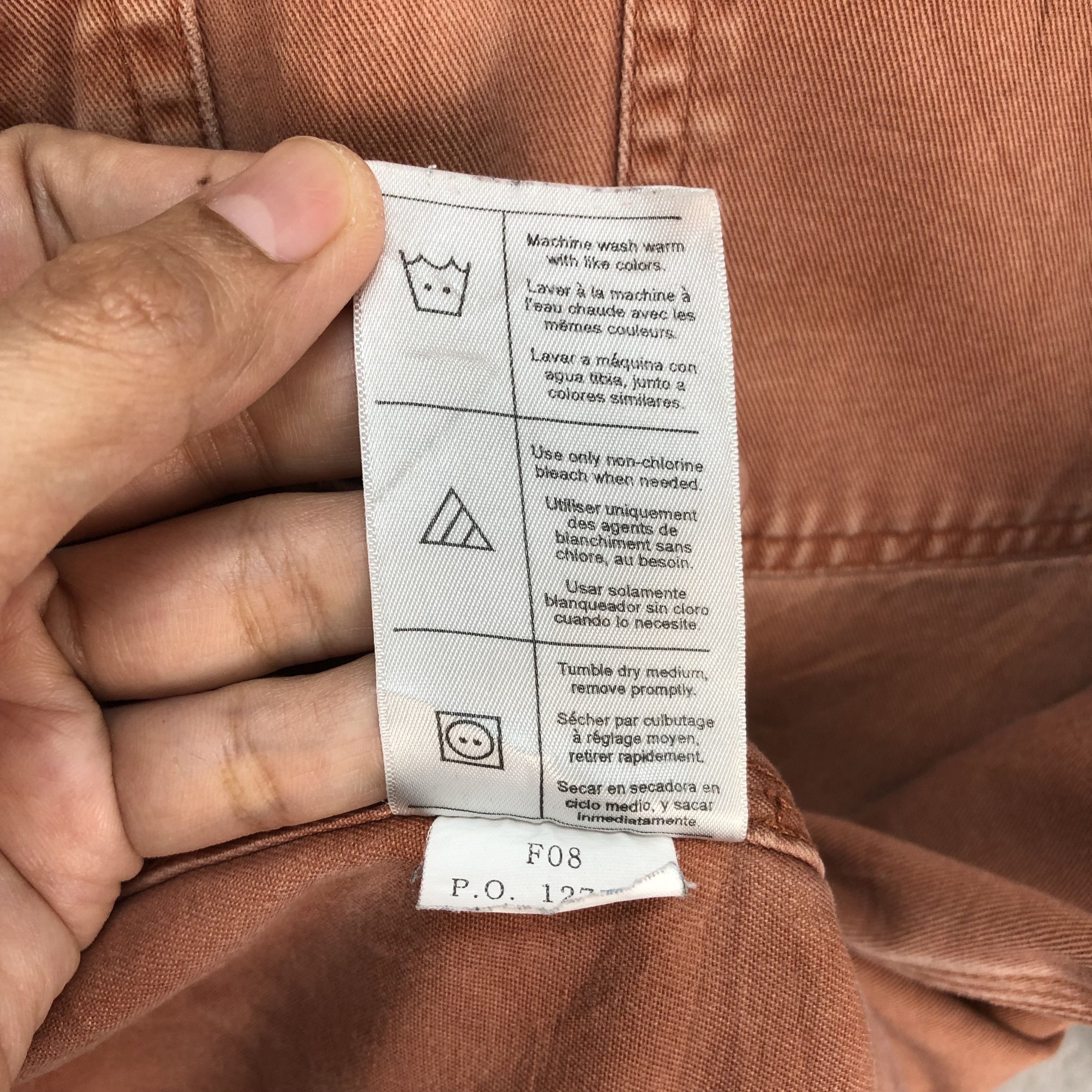 Carhartt TRASHED CARHARTT ORANGE BUTTON UPS SHIRTS #6187-52 Size US L / EU 52-54 / 3 - 13 Thumbnail