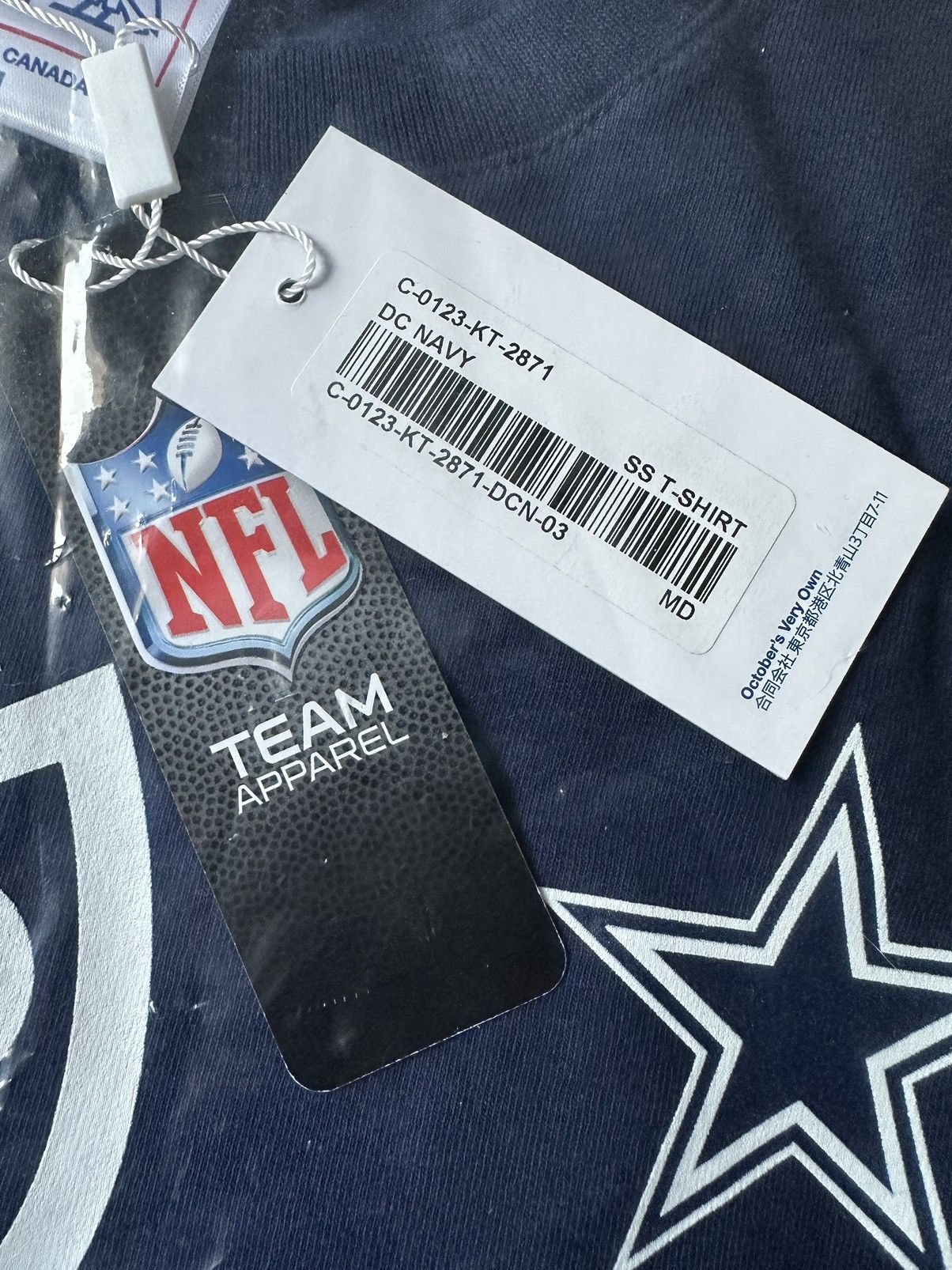 NFL × October's Very Own *RARE* OVO x NFL Dallas Cowboys OG Owl T-Shirt new with tags Size US M / EU 48-50 / 2 - 7 Thumbnail