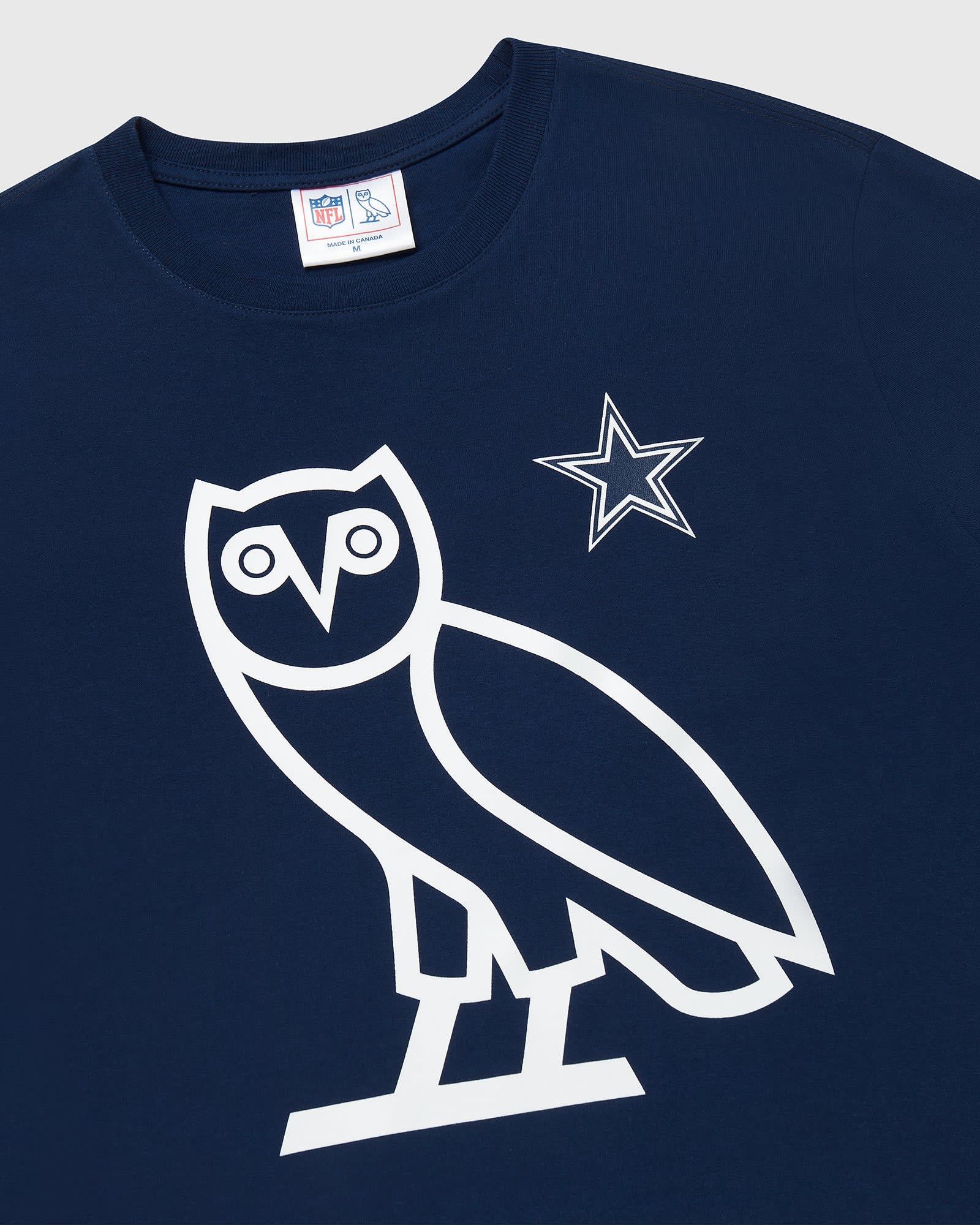 NFL × October's Very Own *RARE* OVO x NFL Dallas Cowboys OG Owl T-Shirt new with tags Size US M / EU 48-50 / 2 - 8 Thumbnail