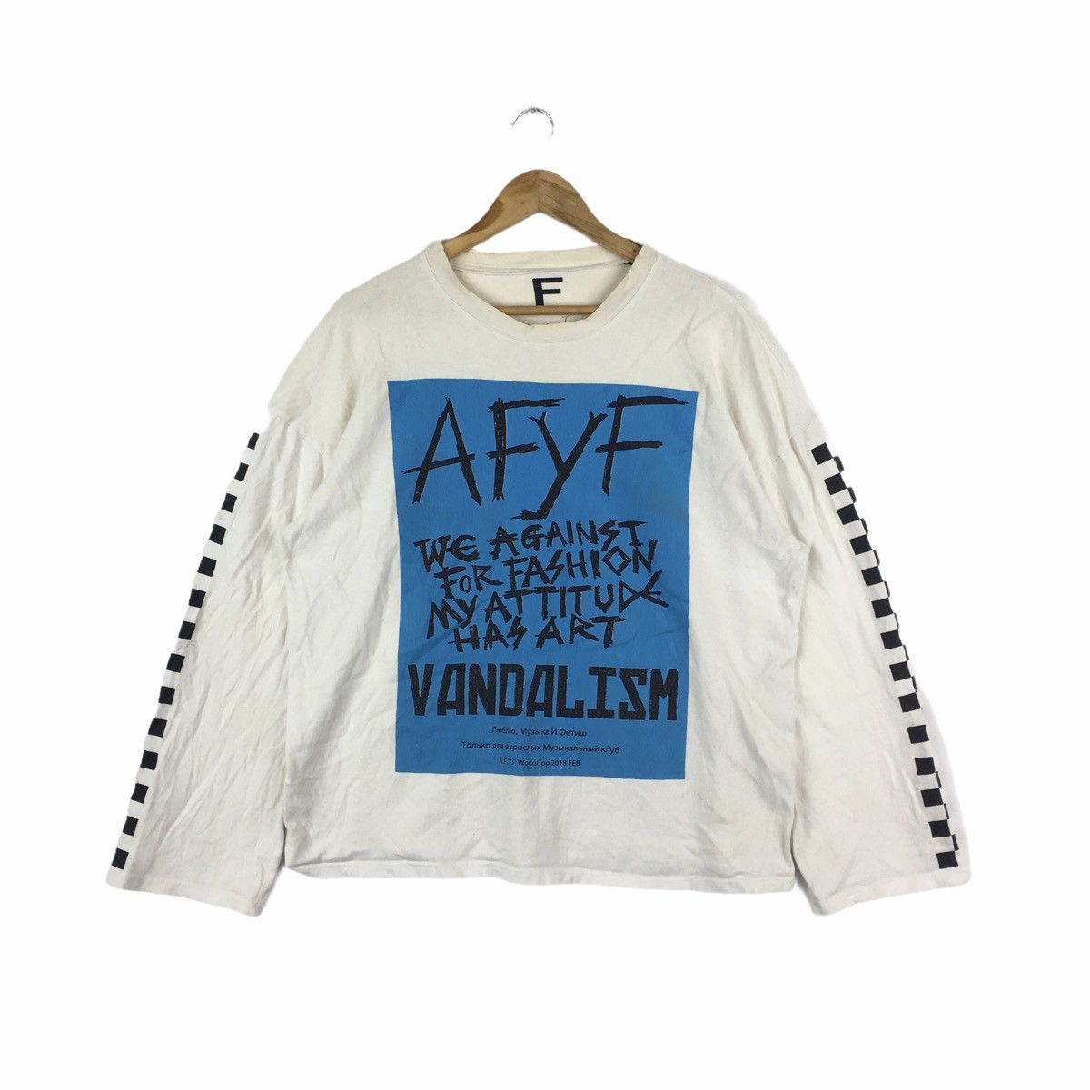 Vtg ROVTSKI AFYF JAPAN Attitude Fashion Vandalism Sweatshirt