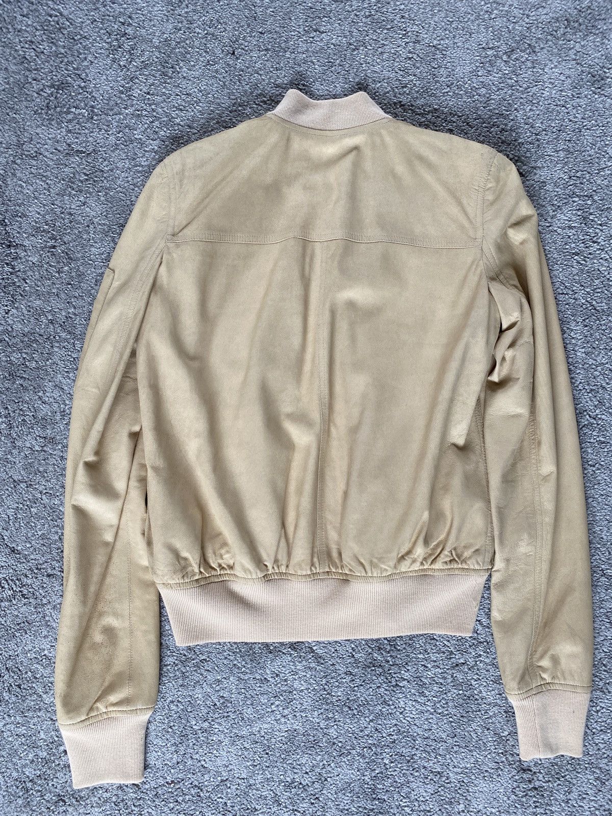 Rick Owens Rick Owens Cropped Leather Bomber Blistered Velour LNB Size US S / EU 44-46 / 1 - 9 Thumbnail