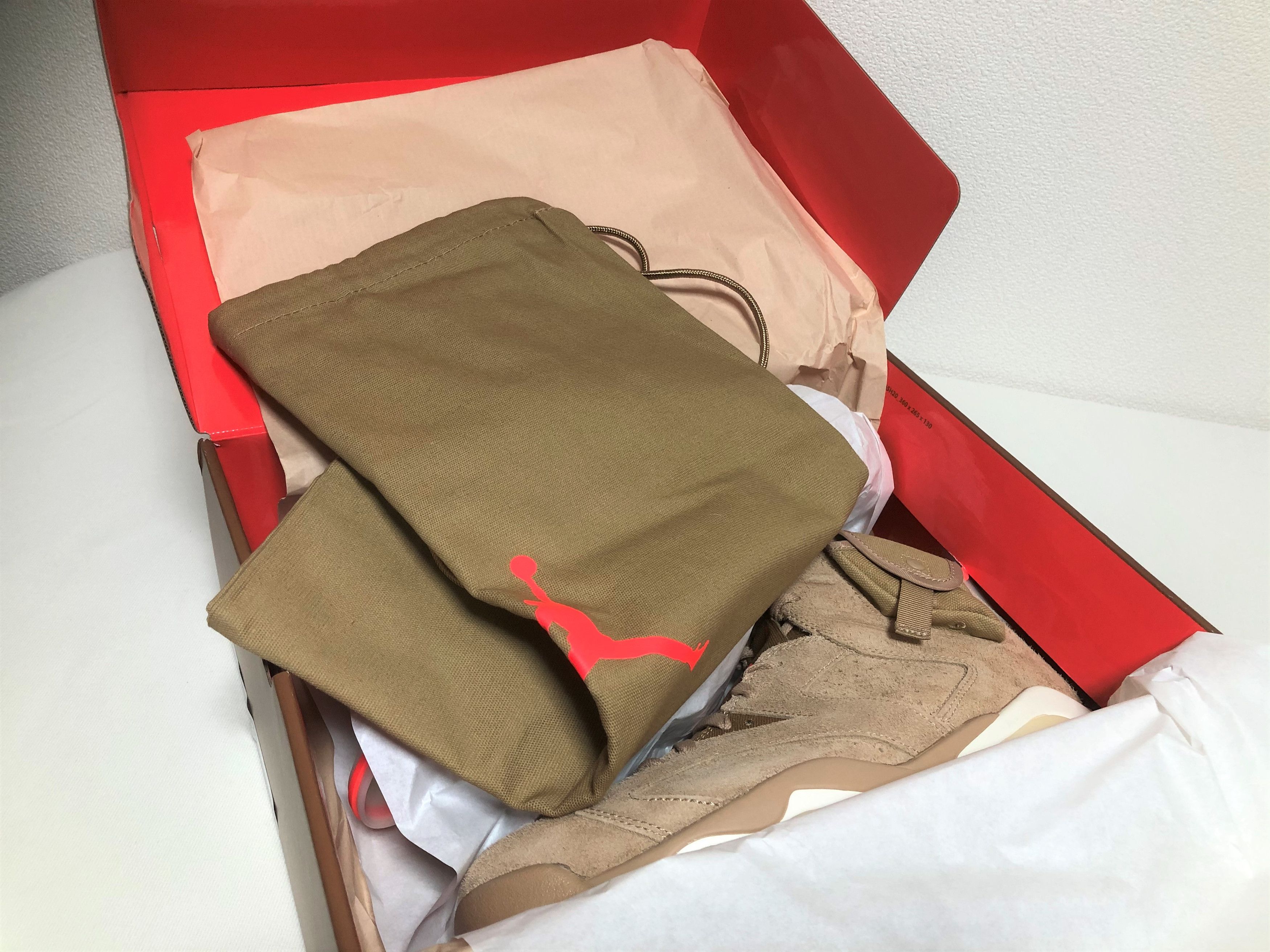 Jordan Brand Nike Air Jordan 6 Retro Travis Scott British Khaki 10.5 Size US 10.5 / EU 43-44 - 5 Thumbnail