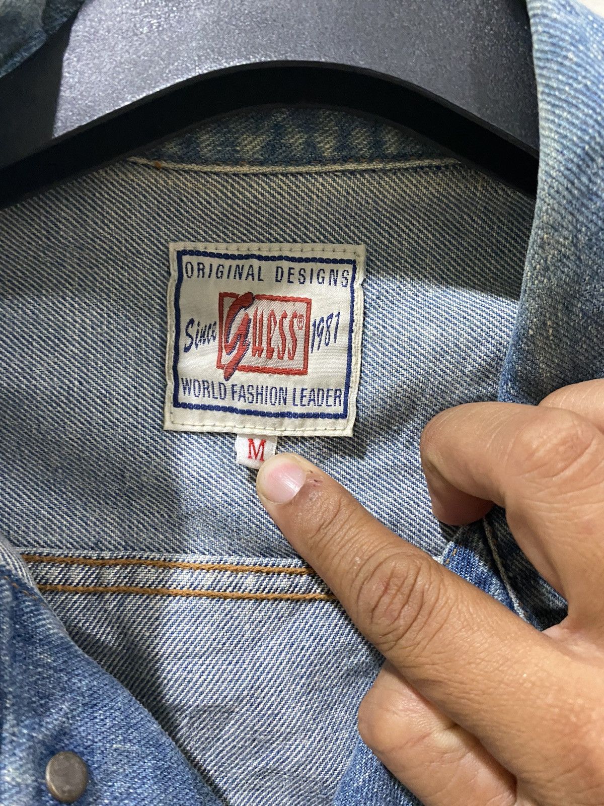 Guess VTG Guess Distress Denim Vest Fit S to M Size M / US 6-8 / IT 42-44 - 5 Thumbnail