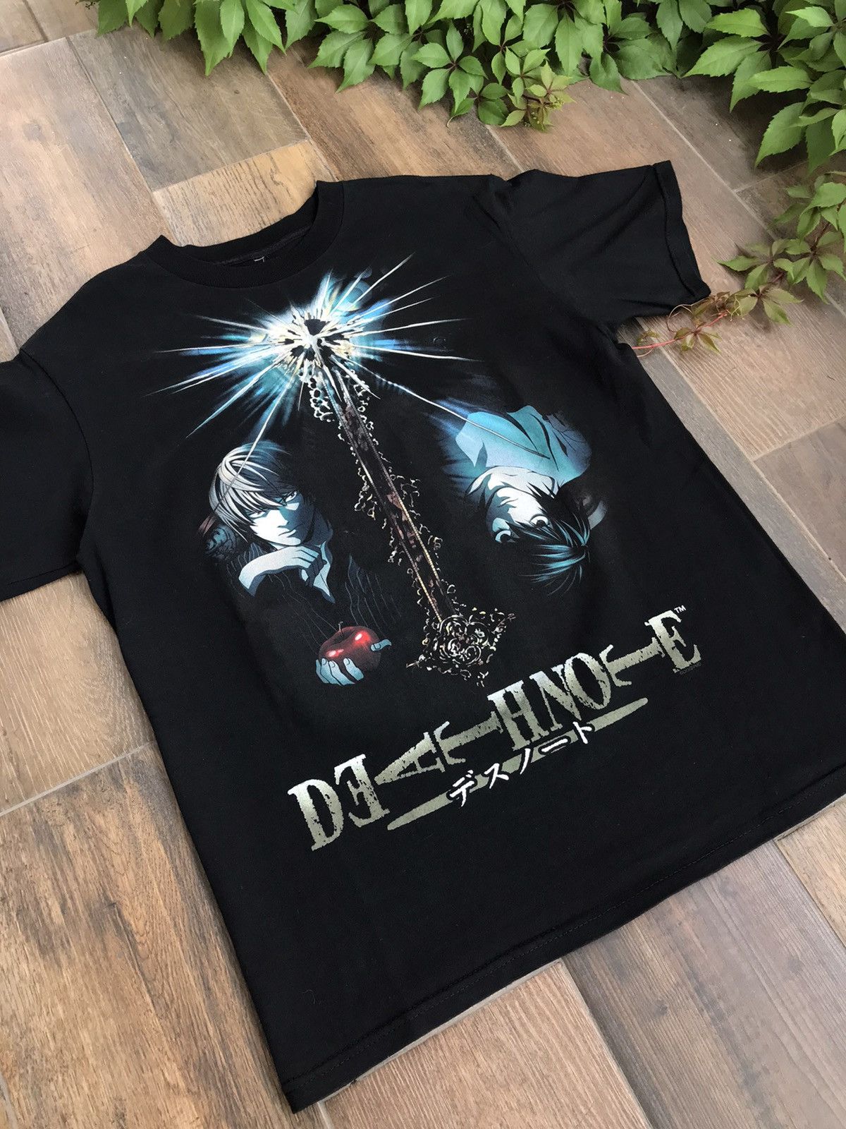 ANIMA 2000S DEATH NOTE LIGHT & L ANIME MANGA PROMO TEE SHIRT