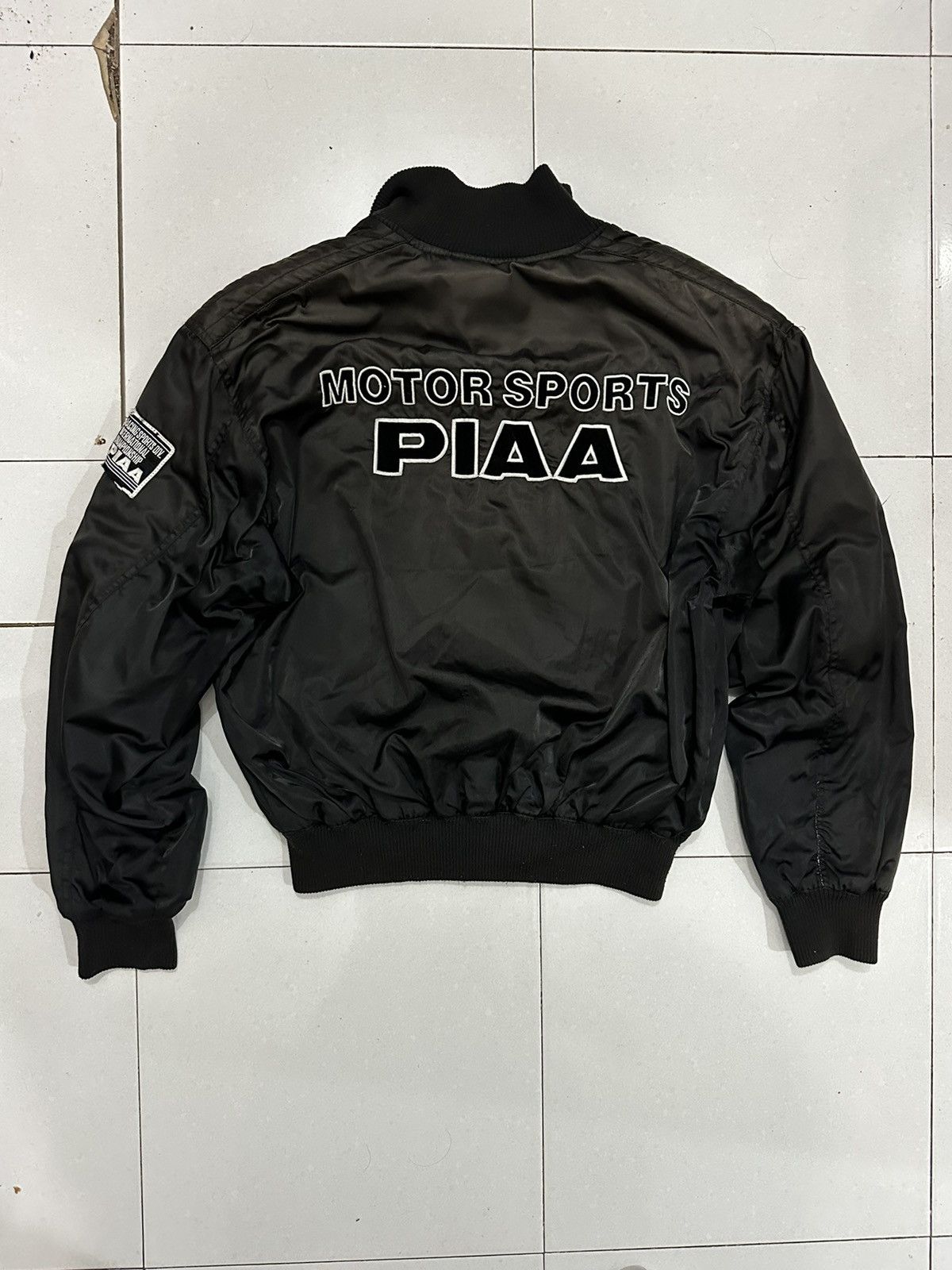 Japanese Brand 90’s Distress PIAA Motorsport Bomber Jacket Size US L / EU 52-54 / 3 - 2 Thumbnail