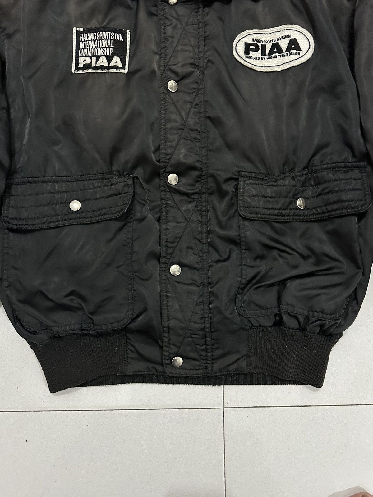 Japanese Brand 90’s Distress PIAA Motorsport Bomber Jacket Size US L / EU 52-54 / 3 - 9 Thumbnail