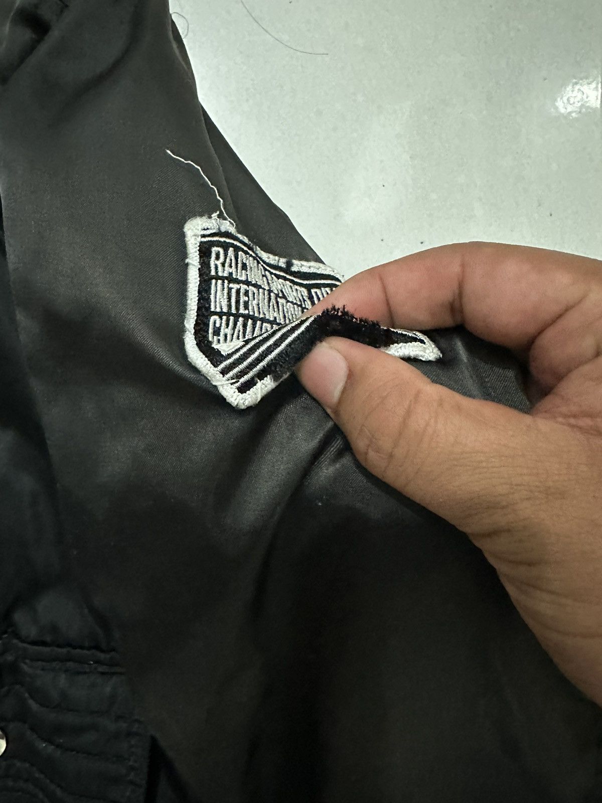 Japanese Brand 90’s Distress PIAA Motorsport Bomber Jacket Size US L / EU 52-54 / 3 - 7 Thumbnail