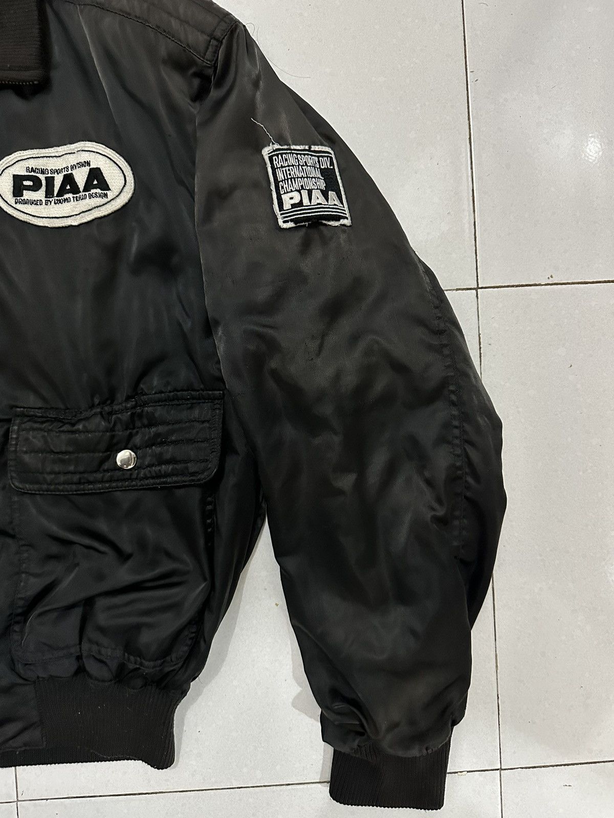 Japanese Brand 90’s Distress PIAA Motorsport Bomber Jacket Size US L / EU 52-54 / 3 - 6 Thumbnail