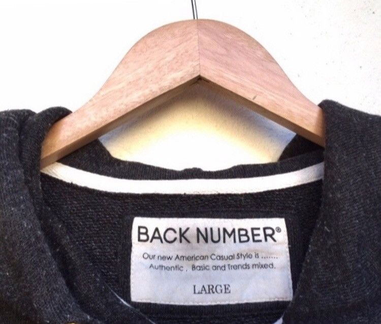 Japanese Brand × Vintage 🔥Back Number Zipper Sweatshirt With Hoodies Size US S / EU 44-46 / 1 - 3 Thumbnail