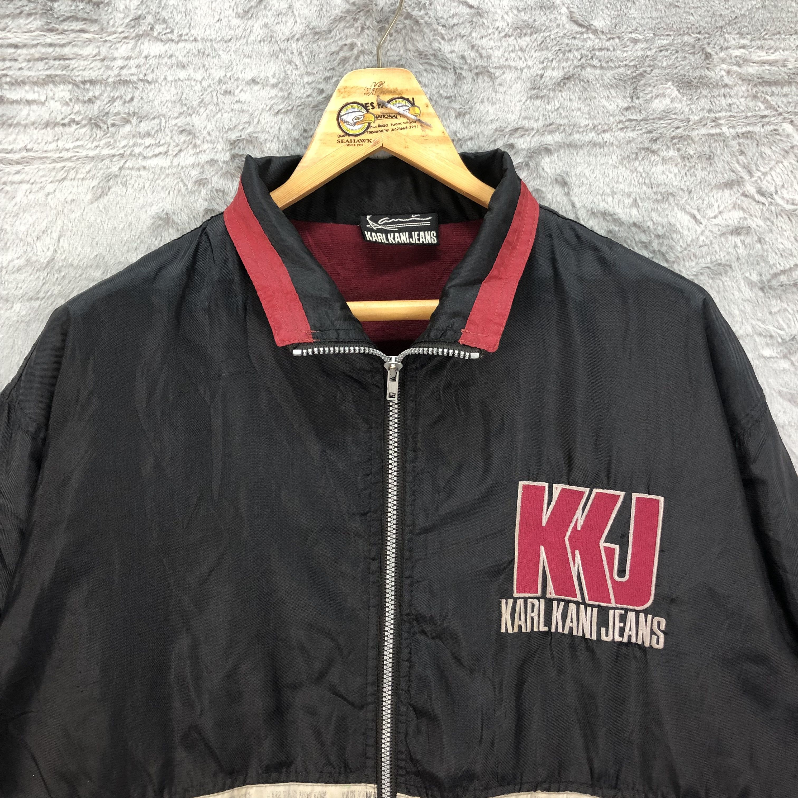 Karl Kani Vintage 90's Karl Kani Jeans Back Big Logo Jacket #4633-161 Size US M / EU 48-50 / 2 - 2 Thumbnail