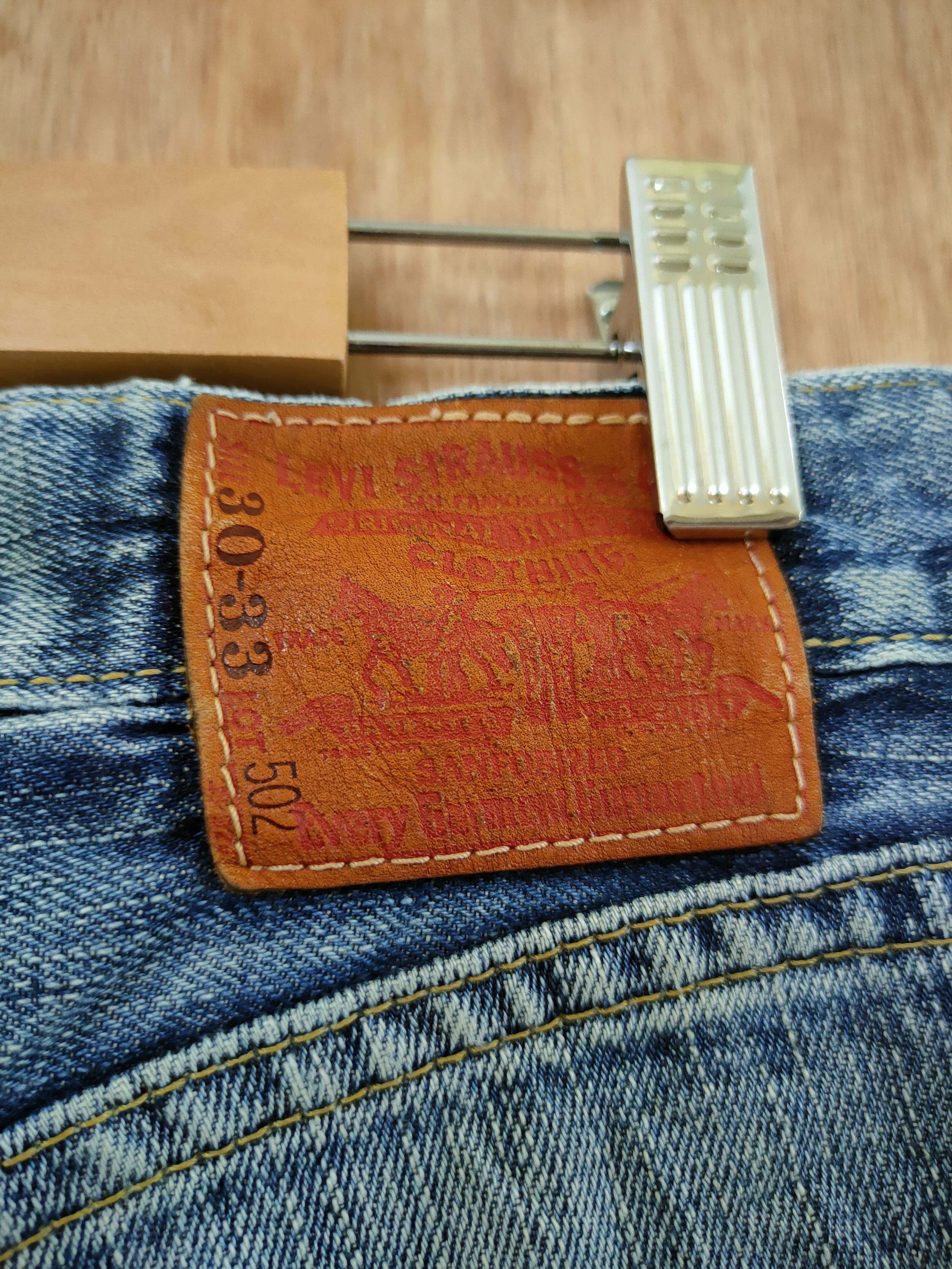 Levi's 502 levis distressed denim vintage pants #46-818 Size US 30 / EU 46 - 8 Thumbnail
