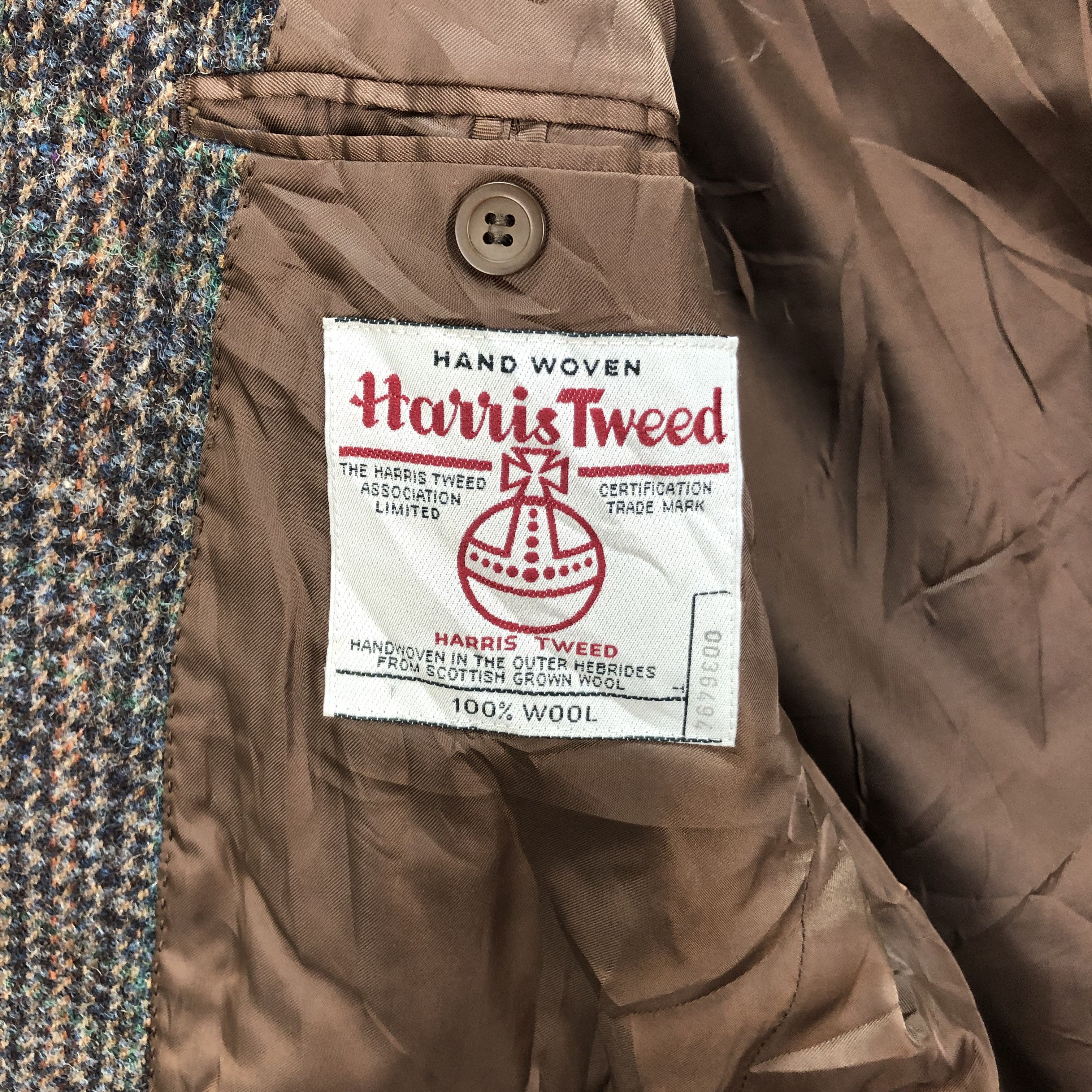 Harris Tweed BASKIN CLASSIC COLLECTION HARRIS TWEED WOOL BLAZERS #4990-35 Size 42R - 8 Thumbnail