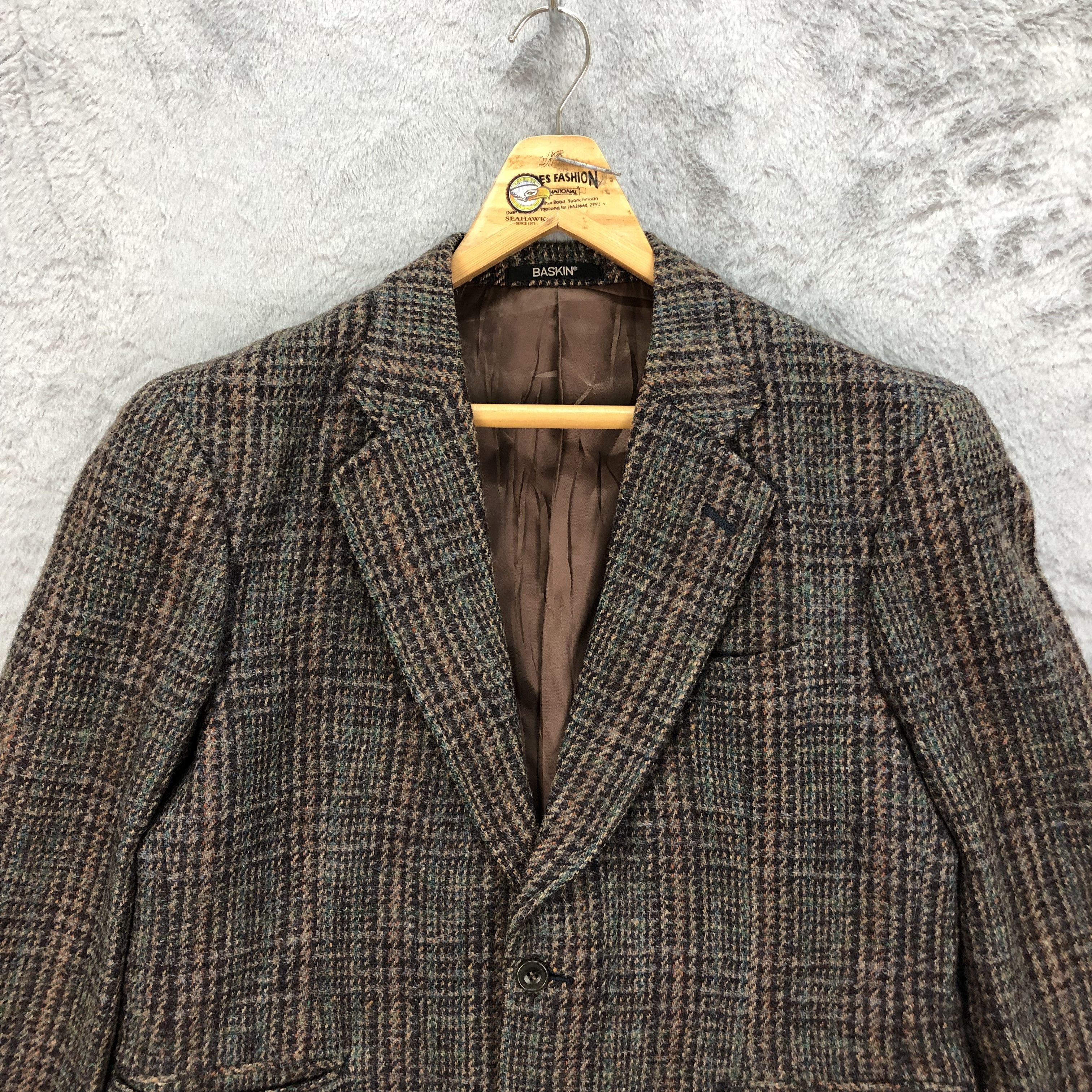 Harris Tweed BASKIN CLASSIC COLLECTION HARRIS TWEED WOOL BLAZERS #4990-35 Size 42R - 2 Thumbnail