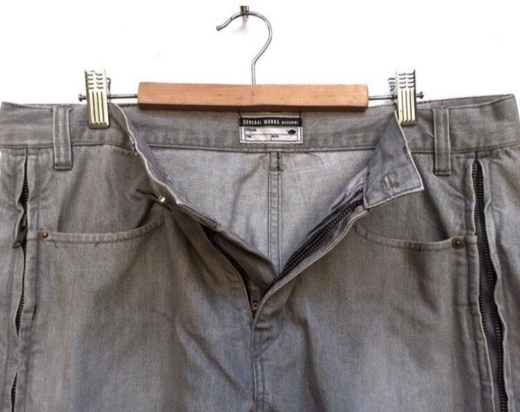 Vintage 🔥Vintage Michel Klein Long Zipper Jeans Size US 35 - 5 Thumbnail