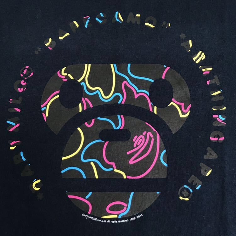 Bape BAPE neon camo milo face T-shirt Size US M / EU 48-50 / 2 - 2 Thumbnail