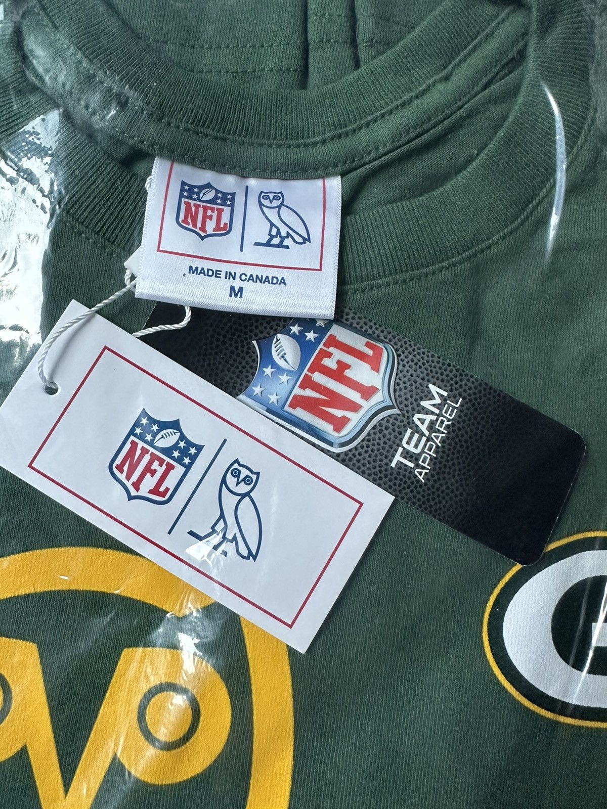 NFL × October's Very Own OVO x NFL Green Bay Packers OG Owl T-Shirt new with tags Size US M / EU 48-50 / 2 - 5 Thumbnail