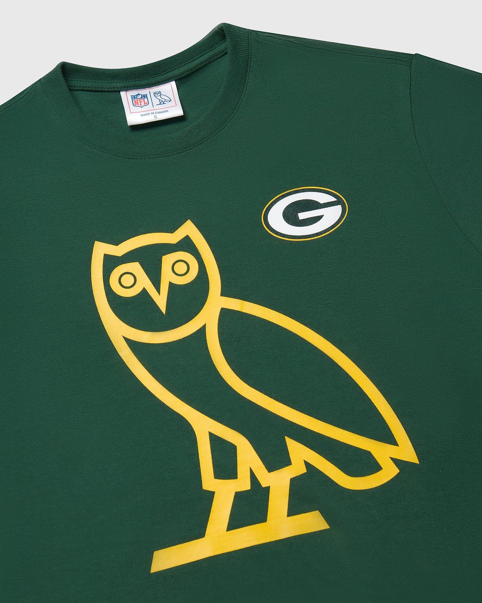 NFL × October's Very Own OVO x NFL Green Bay Packers OG Owl T-Shirt new with tags Size US M / EU 48-50 / 2 - 7 Thumbnail