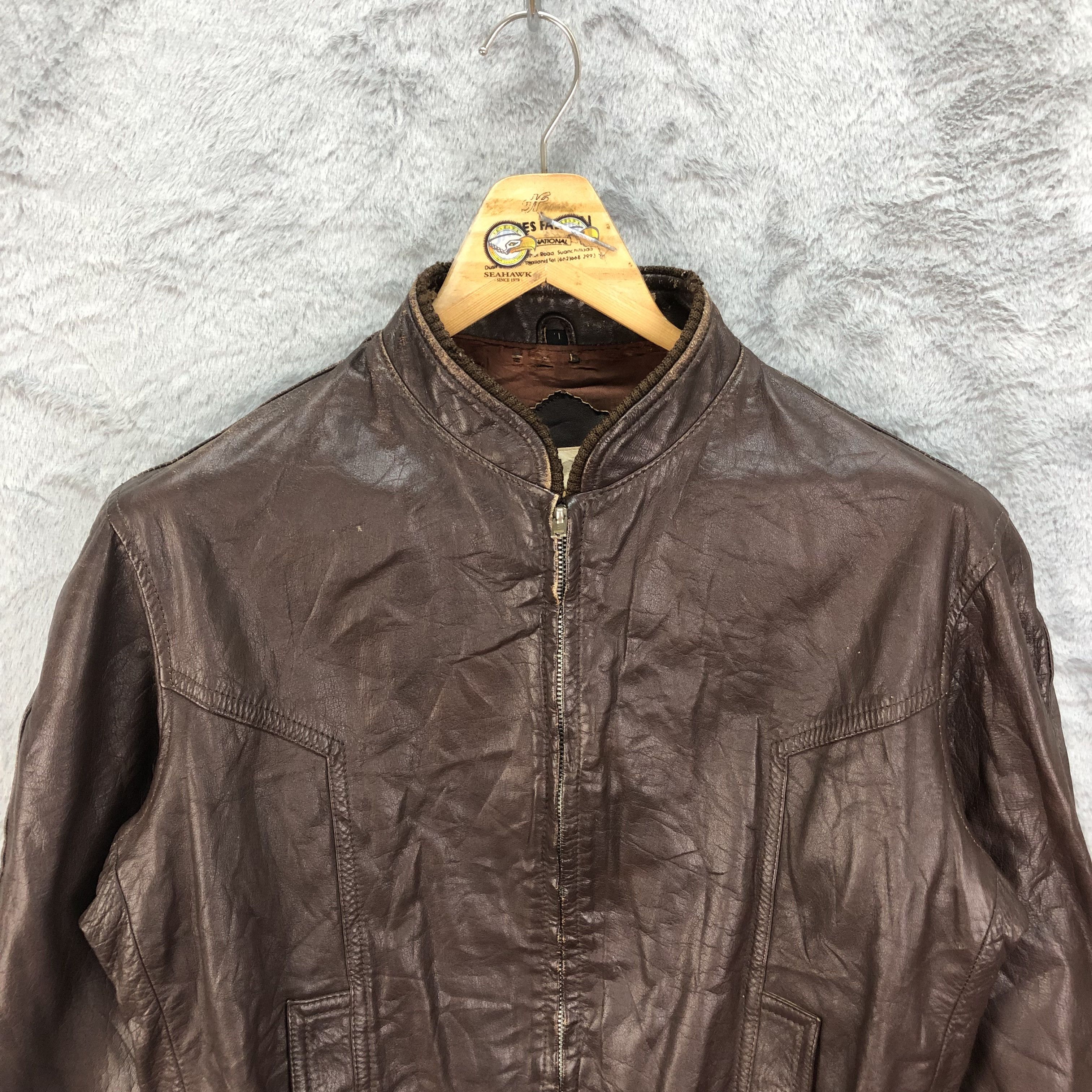 Vintage Vintage 90's Perma Stone Leather Jacket #4720-165 Size US L / EU 52-54 / 3 - 2 Thumbnail