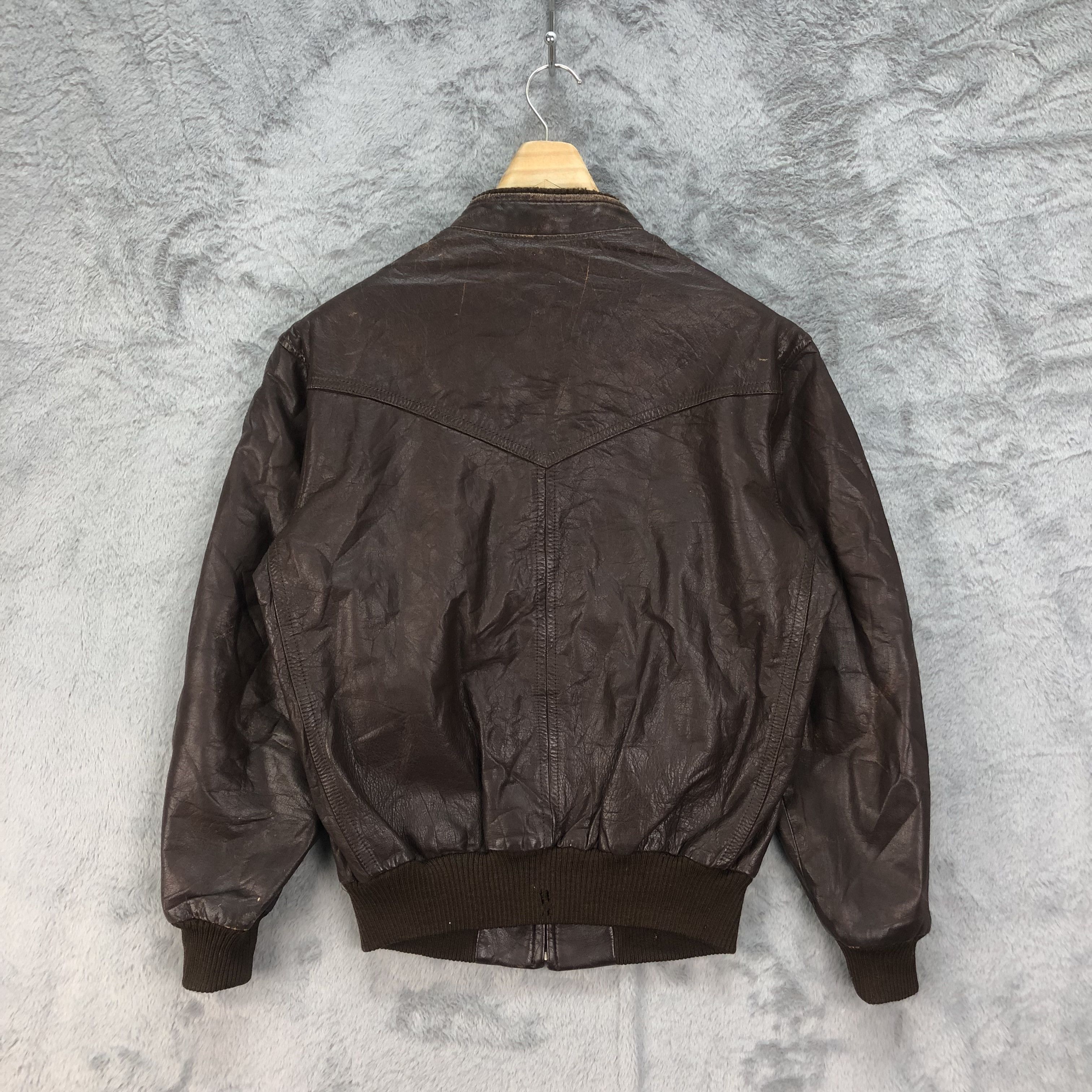 Vintage Vintage 90's Perma Stone Leather Jacket #4720-165 Size US L / EU 52-54 / 3 - 14 Thumbnail