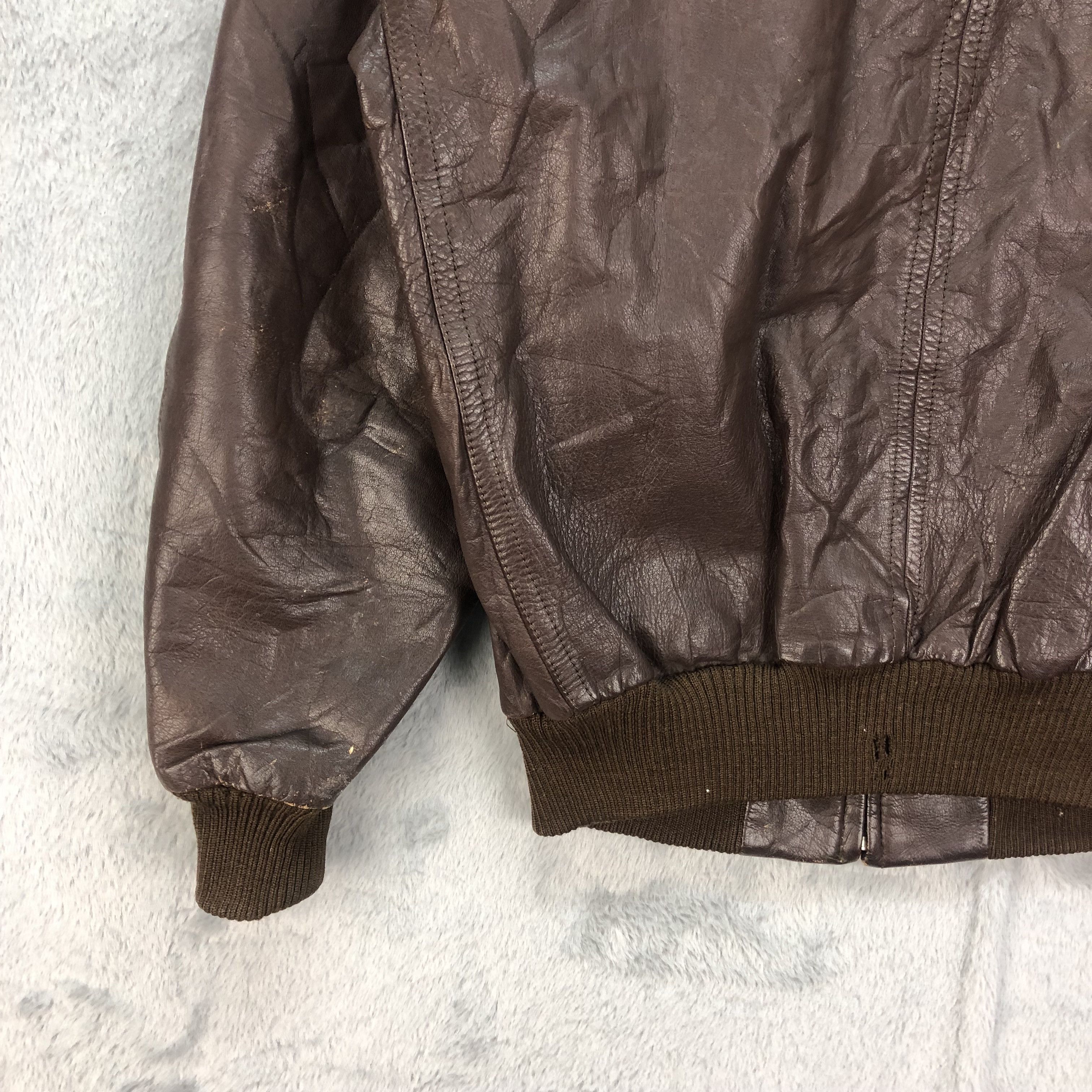 Vintage Vintage 90's Perma Stone Leather Jacket #4720-165 Size US L / EU 52-54 / 3 - 15 Thumbnail