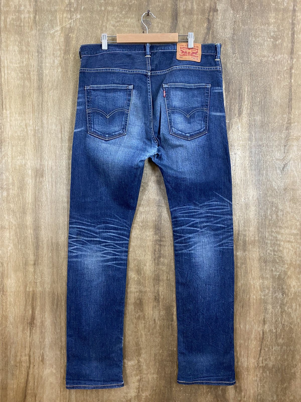 Levi's DLS 551 Levi’s Blue distressed Denim Pants #BB528 Size US 36 / EU 52 - 6 Thumbnail