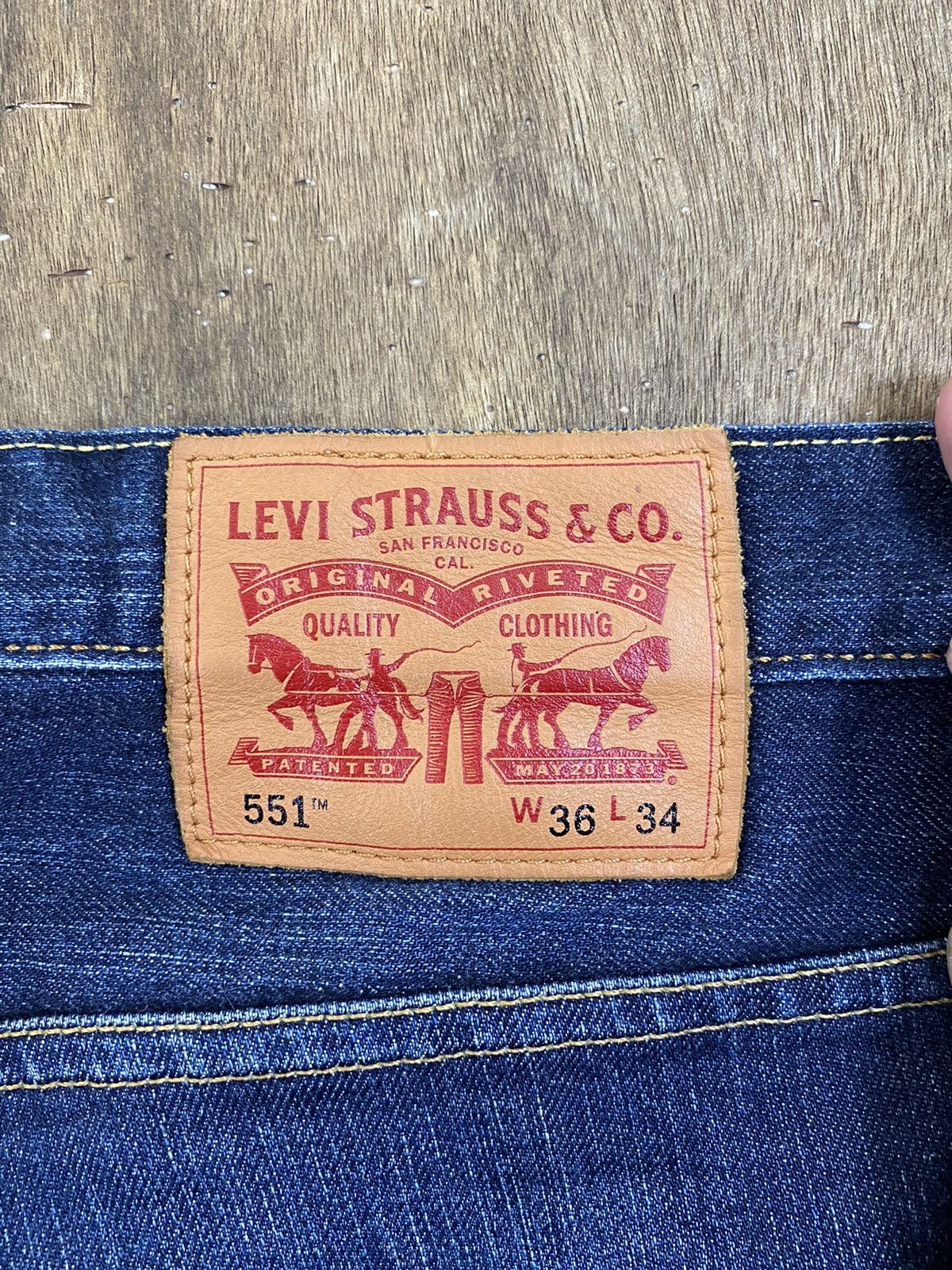 Levi's DLS 551 Levi’s Blue distressed Denim Pants #BB528 Size US 36 / EU 52 - 12 Thumbnail