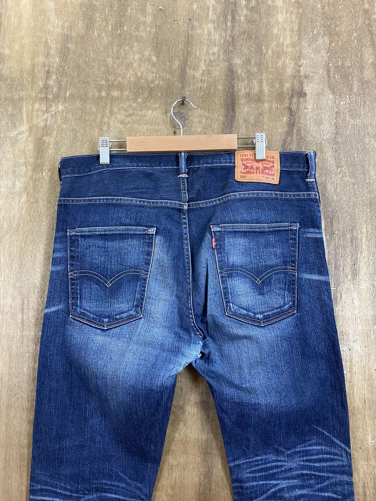 Levi's DLS 551 Levi’s Blue distressed Denim Pants #BB528 Size US 36 / EU 52 - 7 Thumbnail